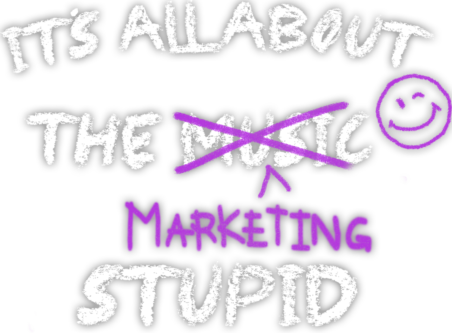 IT’S ALL ABOUT THE MUSIC MARKETING STUPID