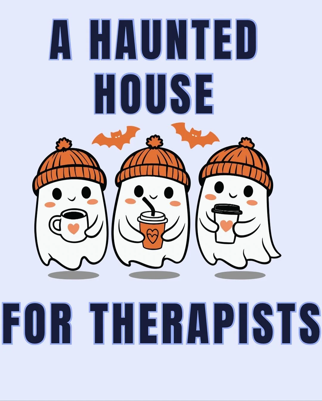 🎃 Welcome to the haunted house&hellip; for therapists 👻

It&rsquo;s not ghosts or ghouls we fear&mdash;it&rsquo;s the real horrors of therapy life:
 📶 WiFi dying mid-heart-to-heart 
😳 A client dropping shocking info in the last 2 seconds 
😬 &ldq