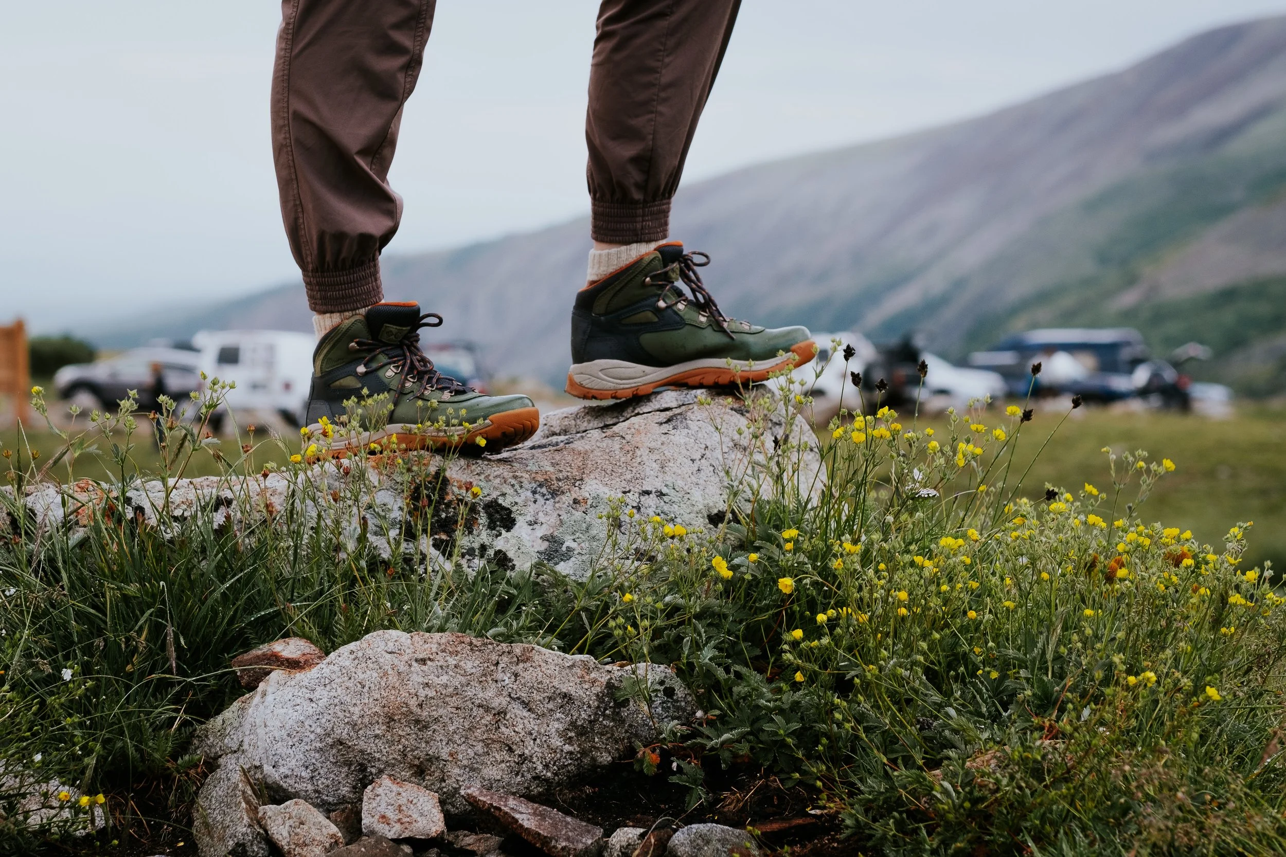 Trevor James enjoying a scenic nature hike with companionship and outdoor wellness experience.