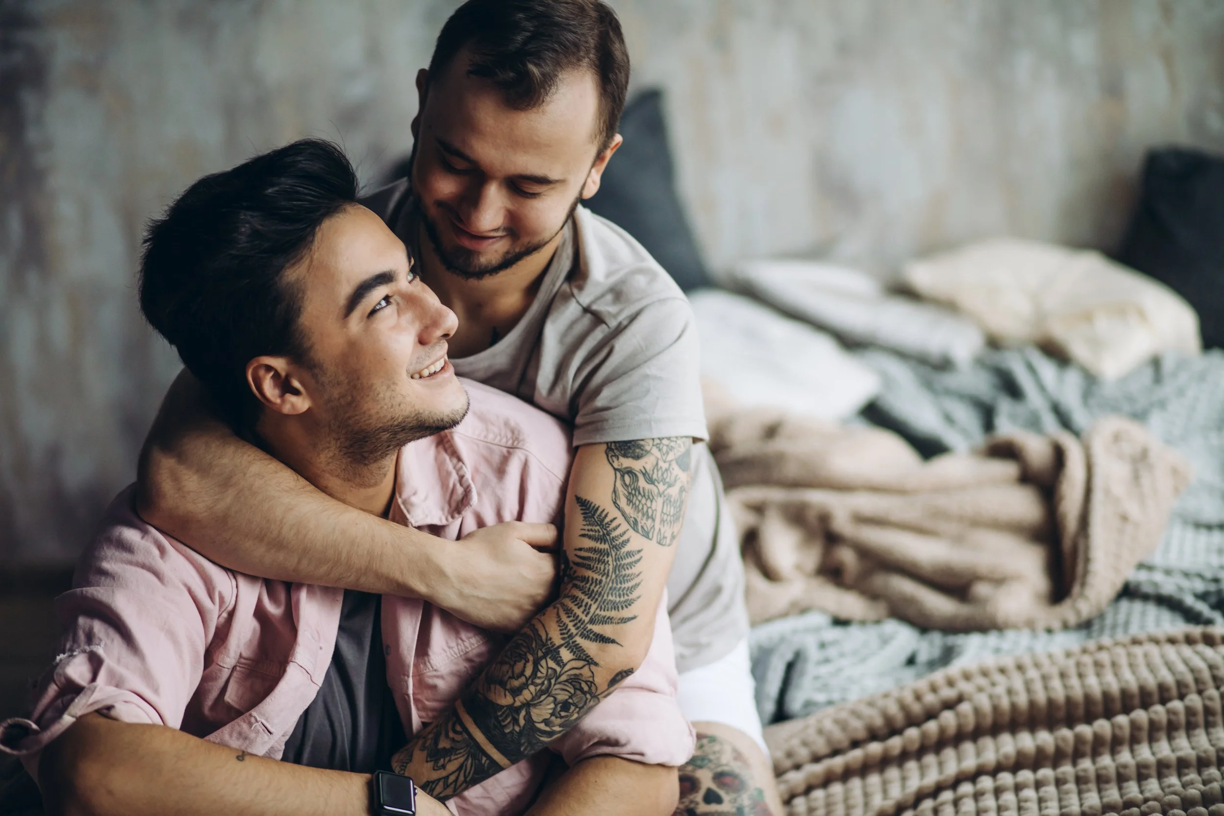 Couple Sharing a Warm and Loving Embrace