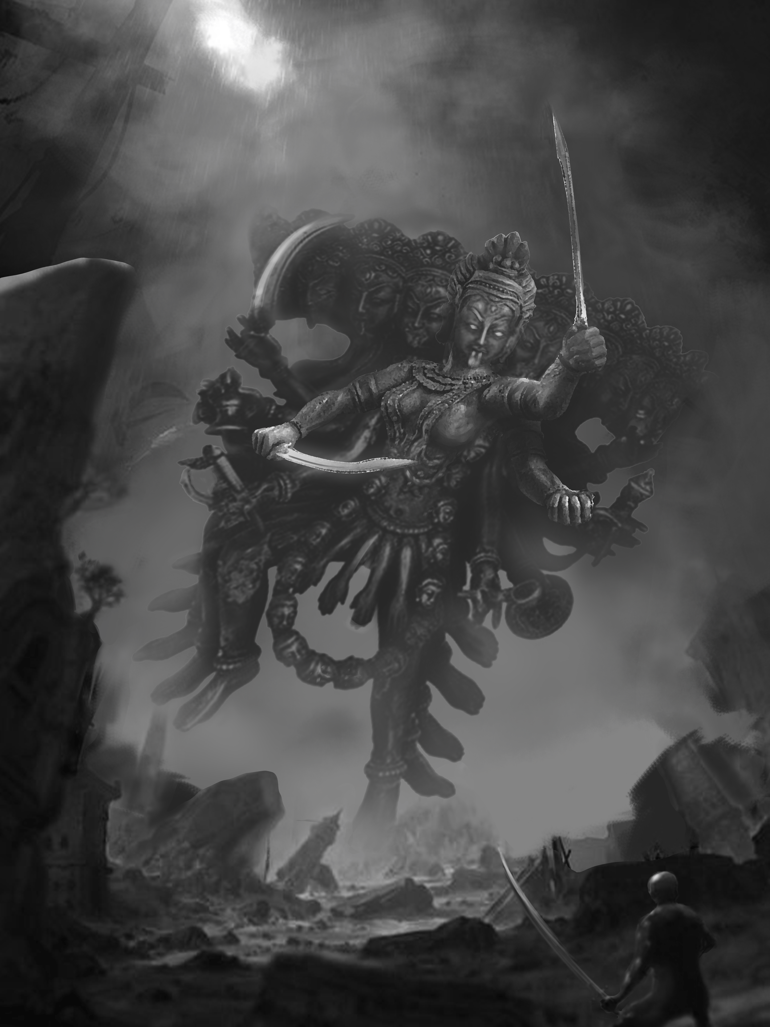 Man-eater is a dread inducing concept for a video game boss fight showcasing femininity in a powerful, dominating way.