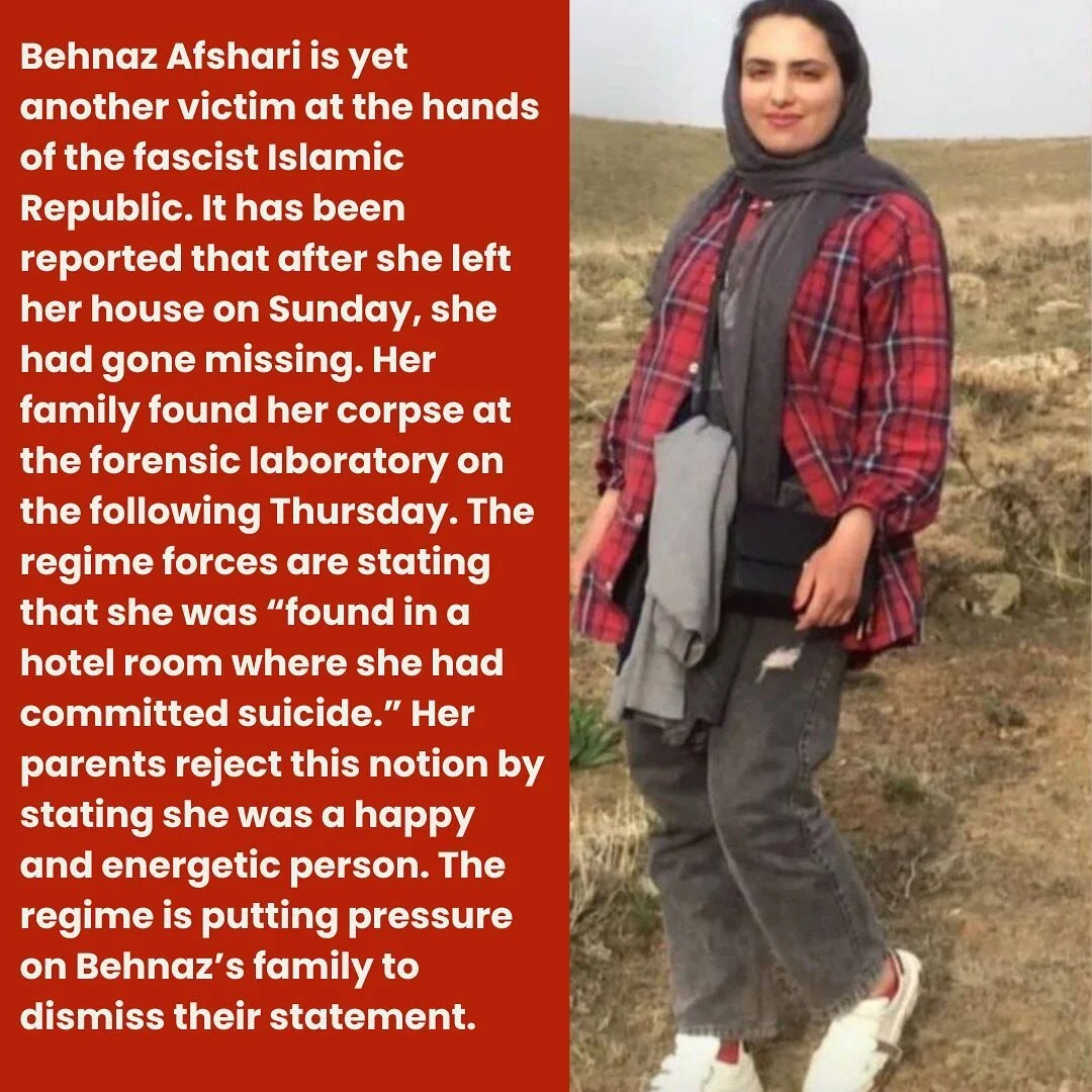 Be her voice!

#mahsaamini #مهسا_امینی #بهناز_افشاری