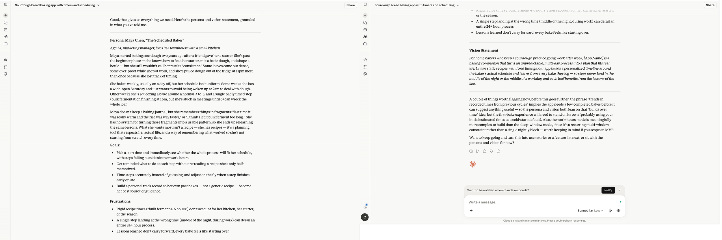 Ai generated persona and vision statement