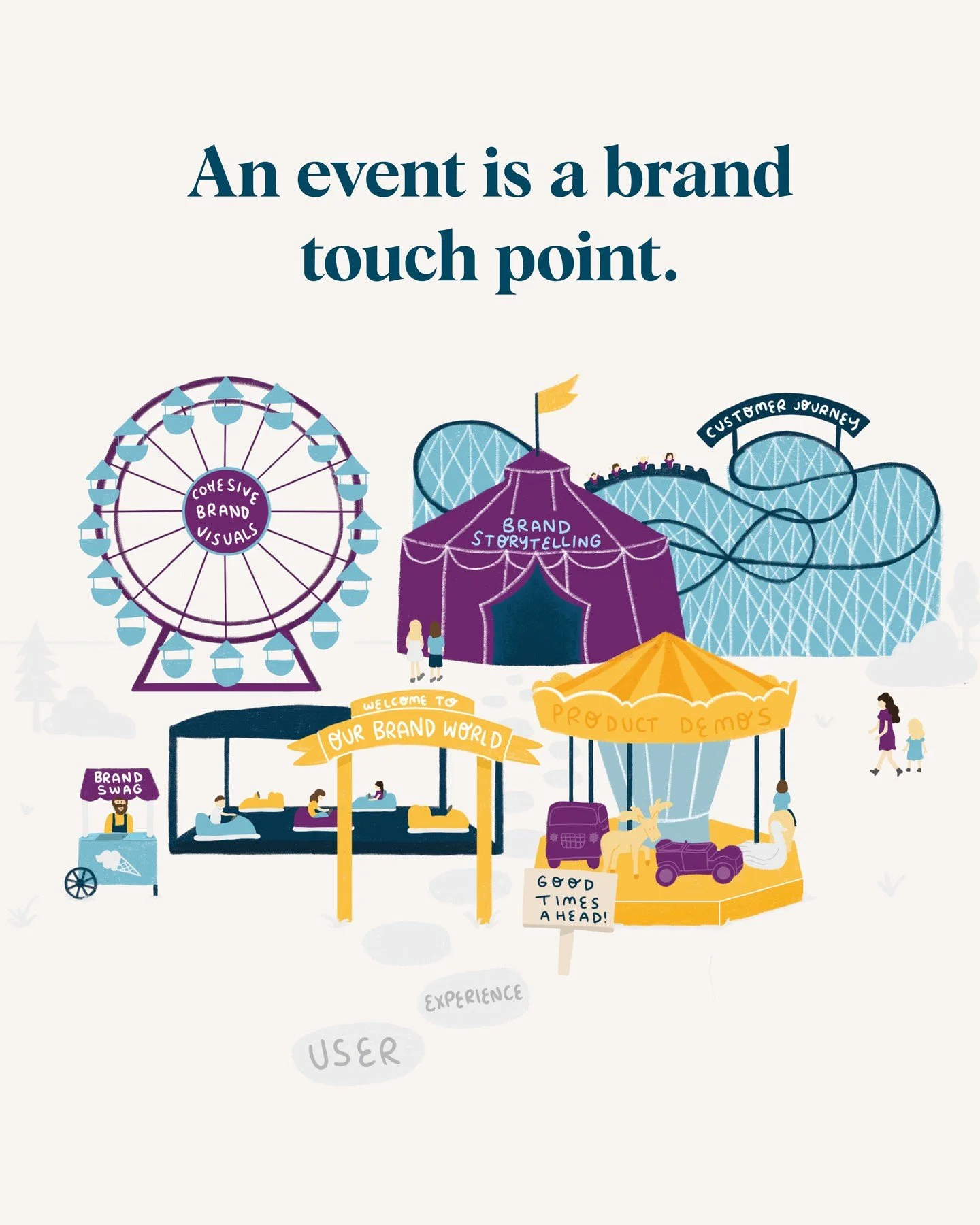 We think of events like we think of packaging, websites, or signage: they&rsquo;re brand touch points.

They should feel like you. They should reflect your story. And they should help your audience understand your brand better.

That doesn&rsquo;t ha