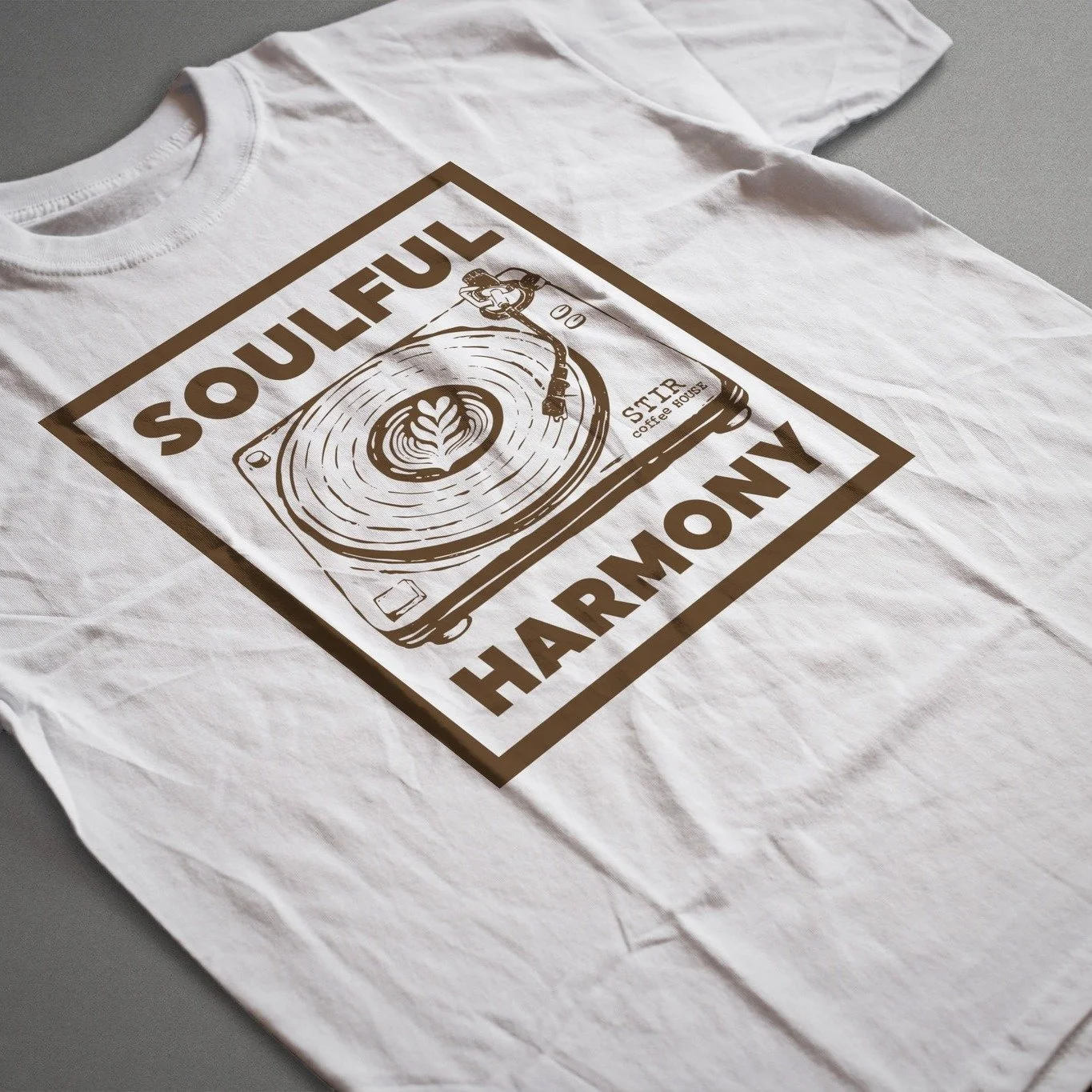 Soulful Harmony: A limited edition t-shirt for @stircoffeehouse 
This hand drawn artwork was created to capture the harmony between music and coffee. Think: rhythm and flavour.
T-shirt sales launched at @barnsideharvestfest, where festival-goers coul
