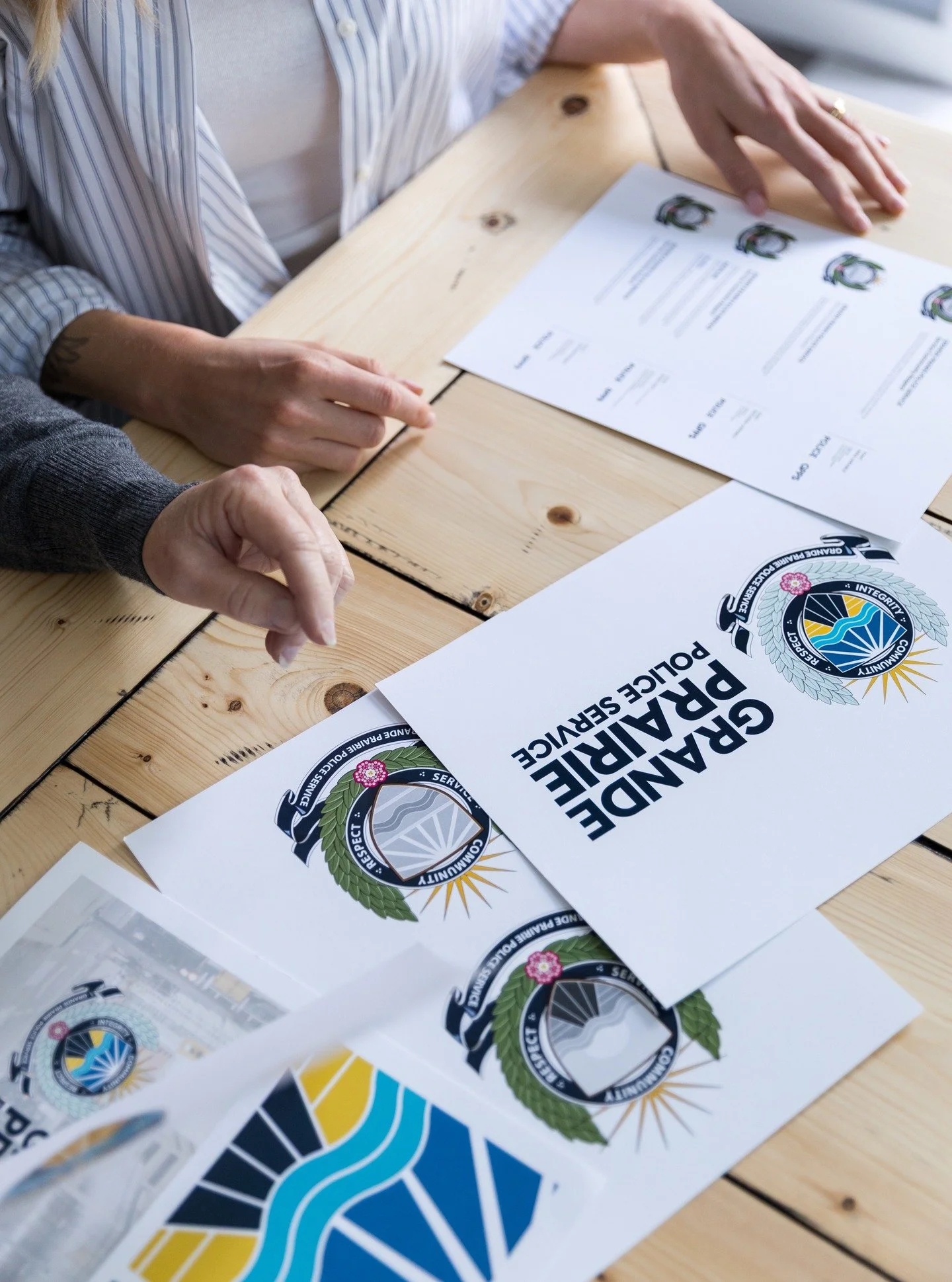 When the @cityofgp launched Canada's newest municipal police service in 2023, they needed a brand built from the ground up. Indalma led a deep discovery process, consulting employees, commissioners, and Indigenous community members to shape an identi