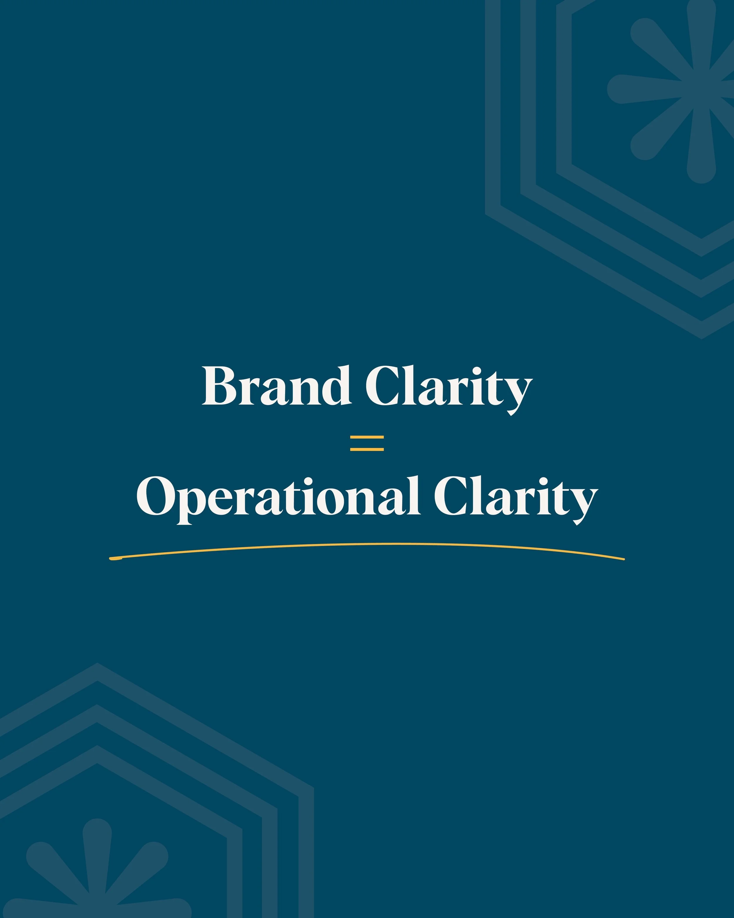 Brand clarity creates operational clarity.&nbsp;When your positioning is clear, your sales team knows what they&rsquo;re selling, your marketing team has a foundation to build from, and your customer experience becomes more intentional. Good branding