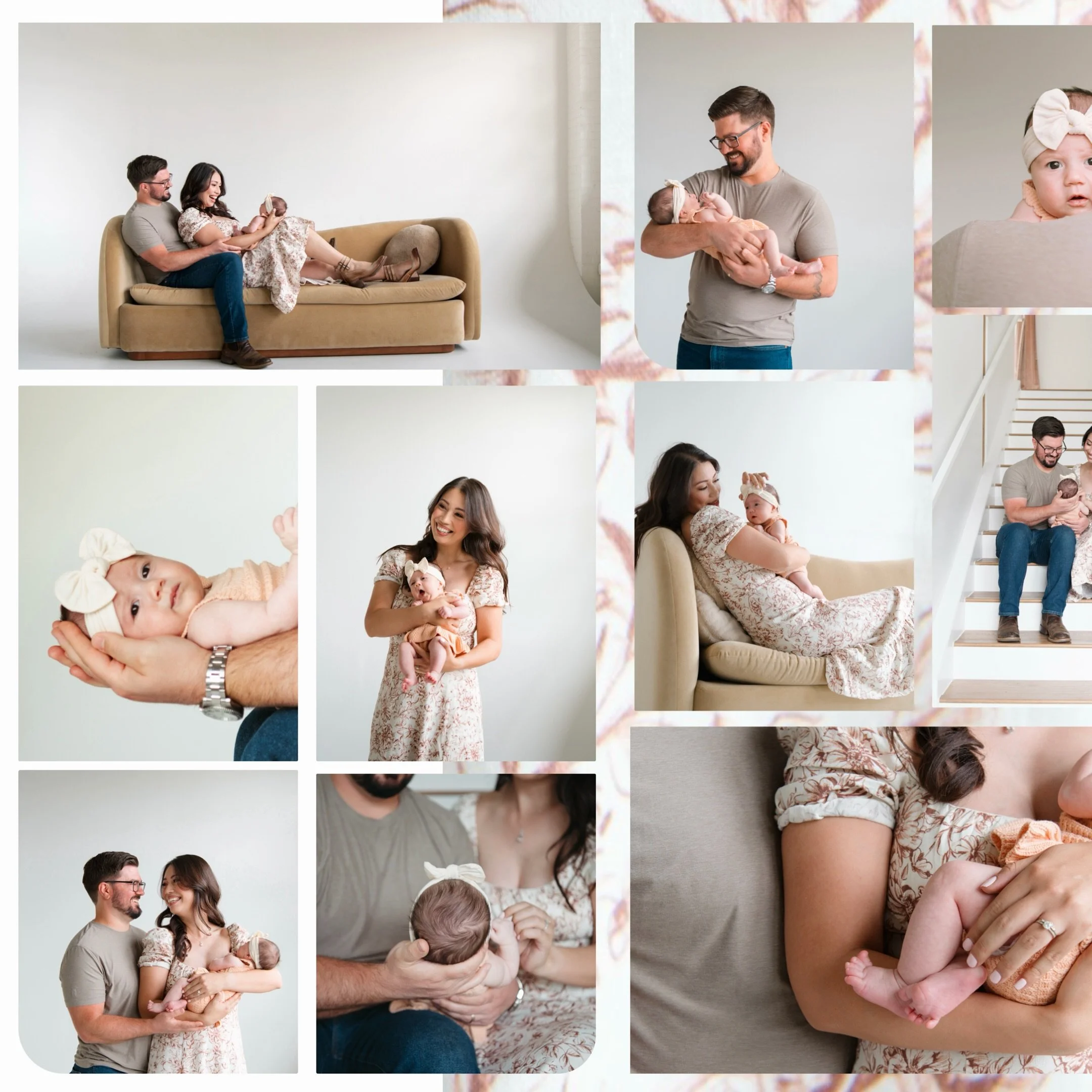When you&rsquo;re two months old and the center of your parents&rsquo; world, life is gooood!! This was my second time getting to work with this beautiful family and this little girl made my job easy peasy! 
.
.
. 
#denverfamilyphotographer 
#denverf
