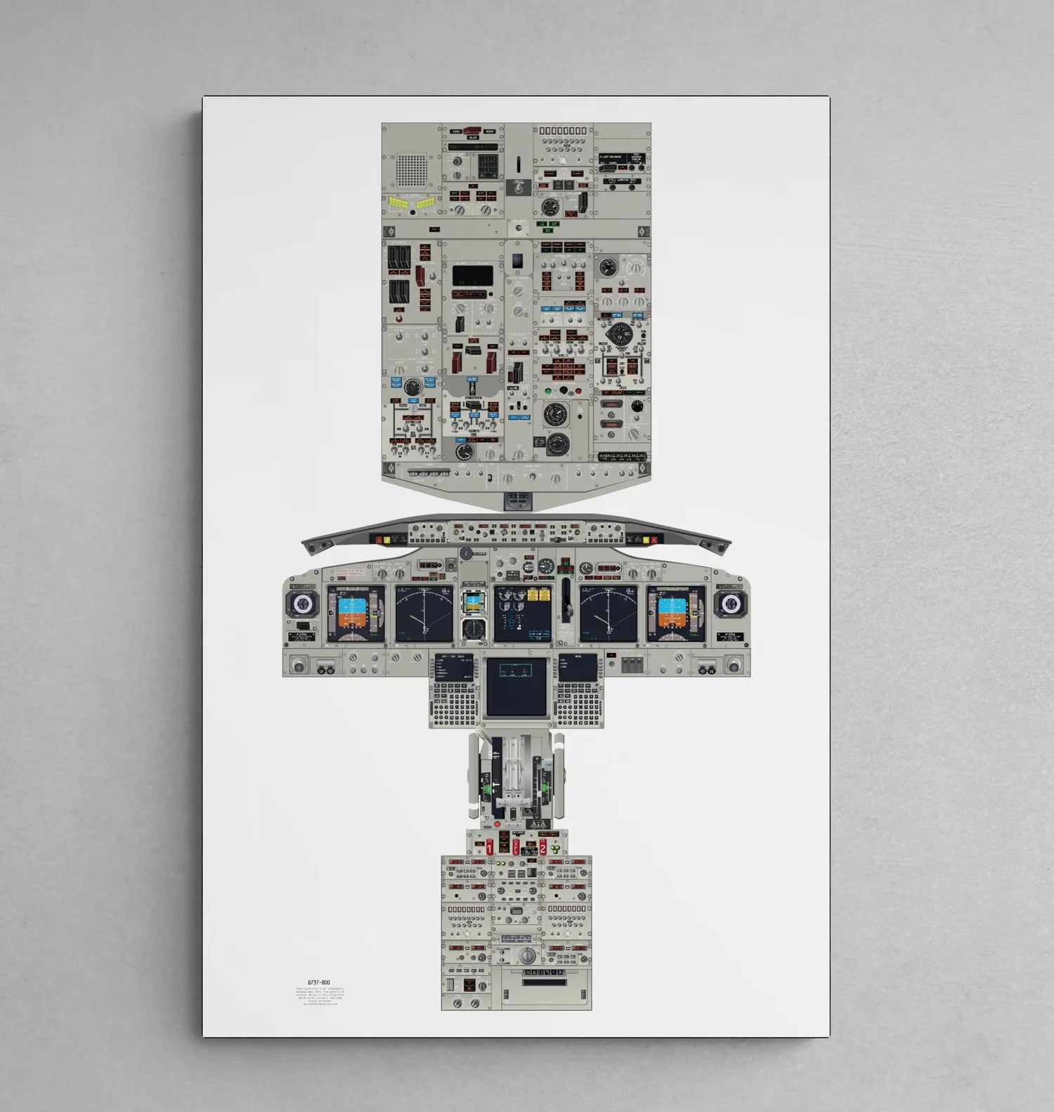 Boeing 737 Cockpit Poster