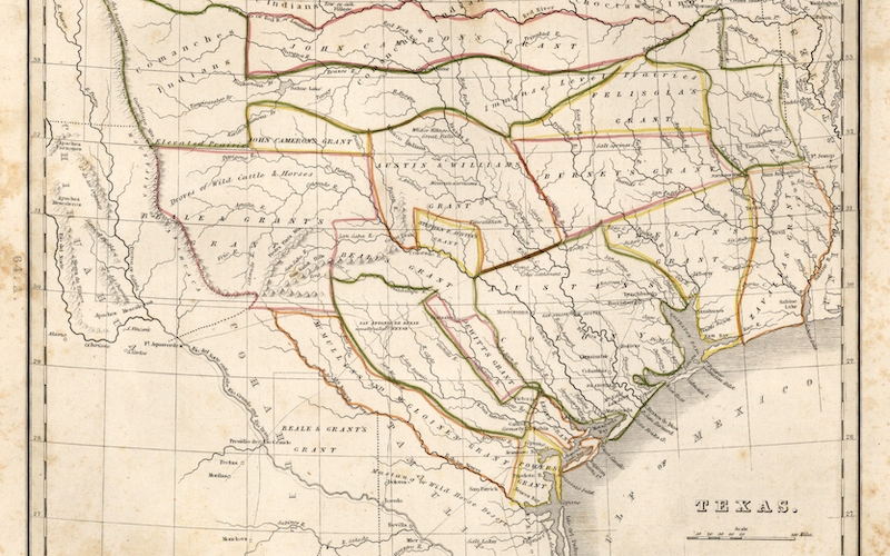 Geographic map of East Texas