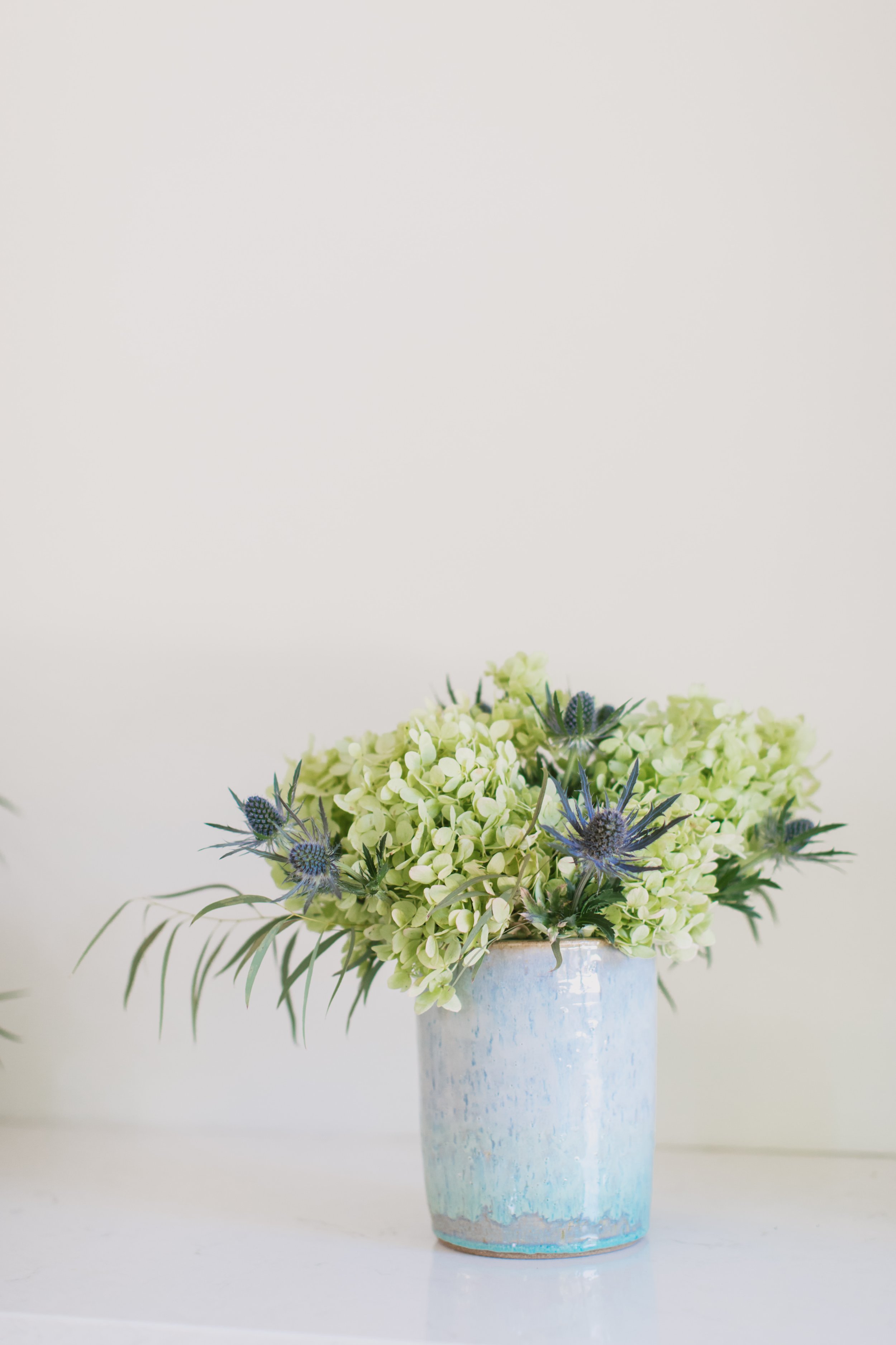 Sea Salt Tall Cylinder Vase