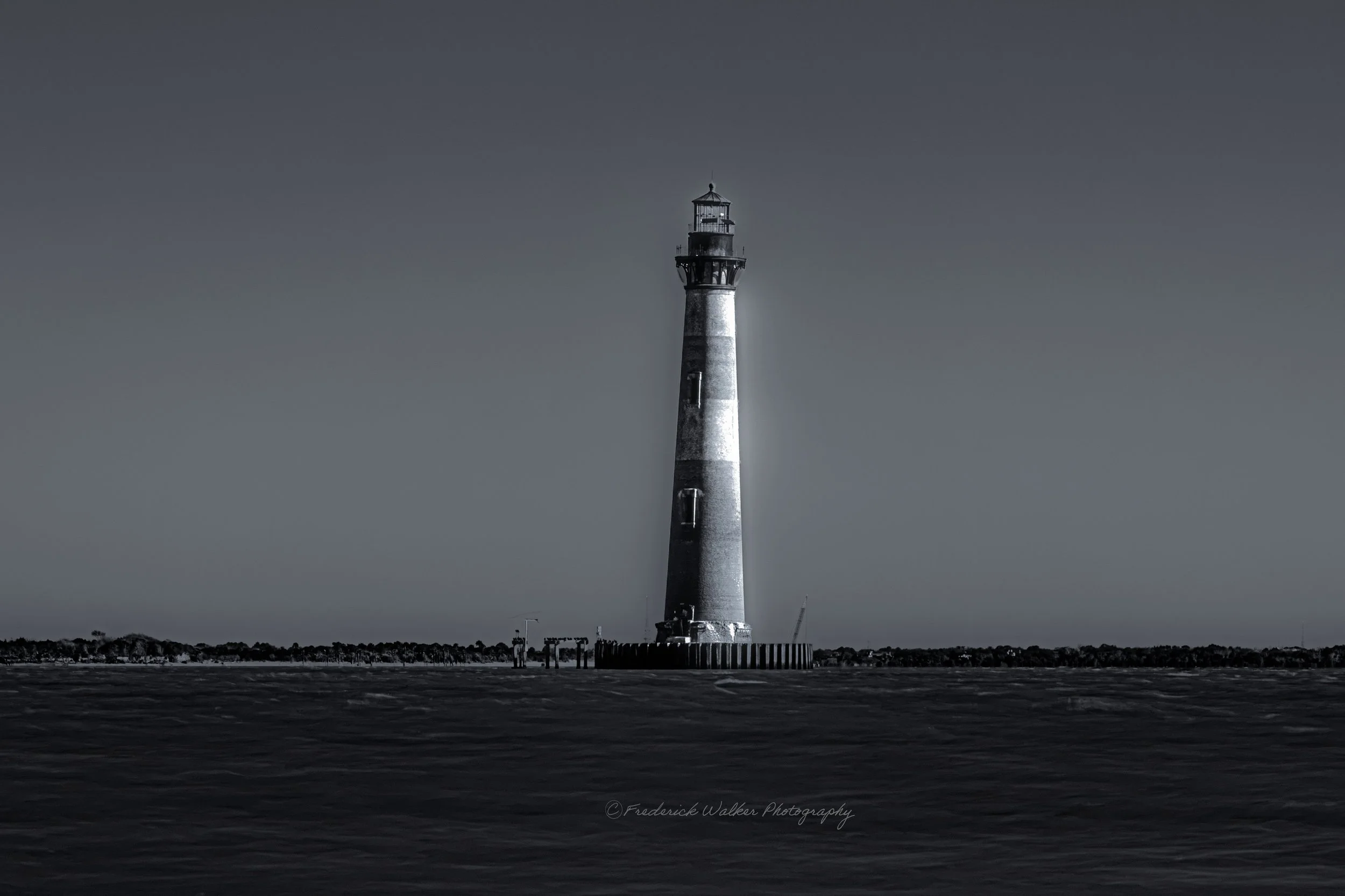 Morris Island Lighthouse, Folly Beach, South Carolina.