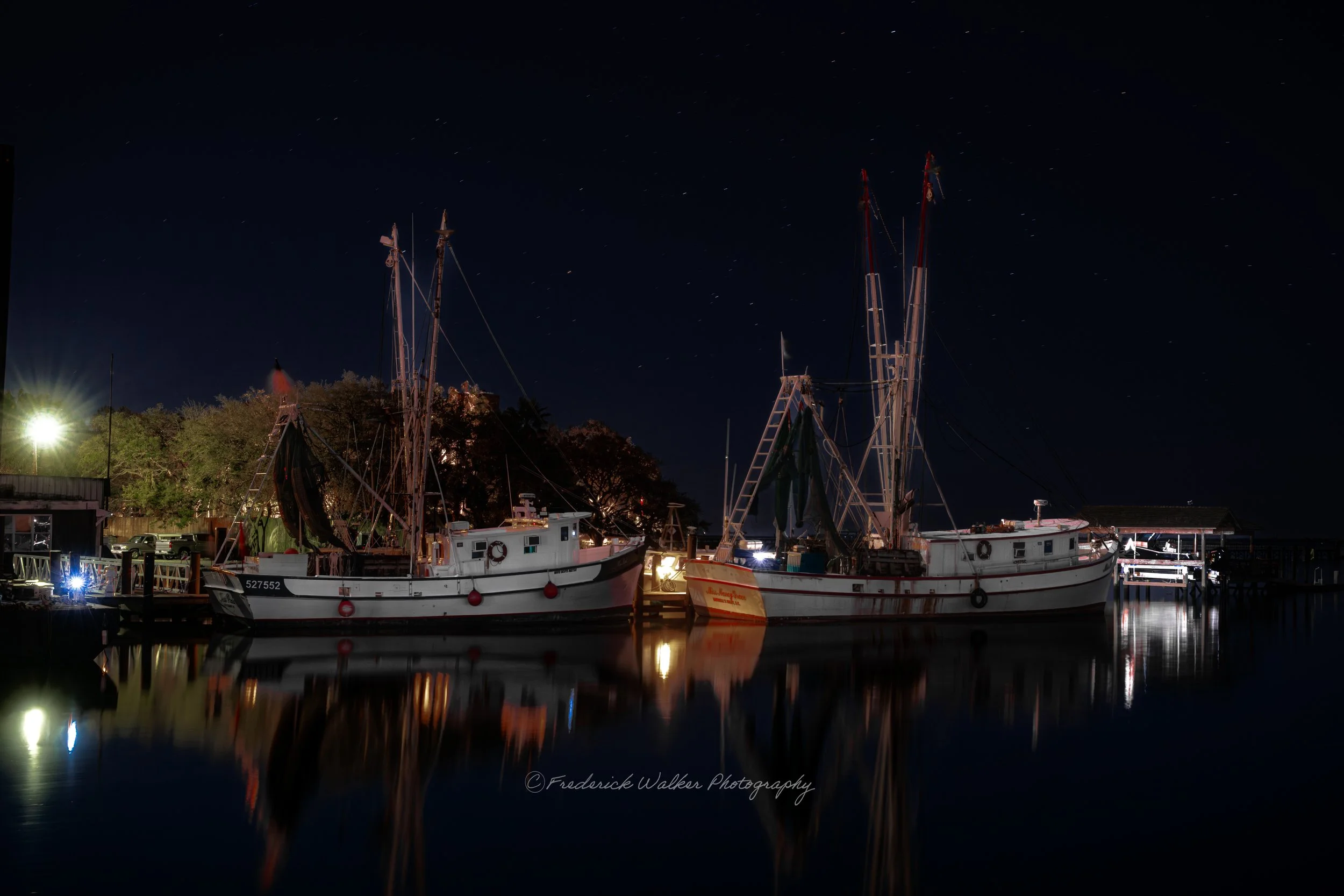 Shrimp Boats at Shem Creek, Mount Pleasant, South Carolina.