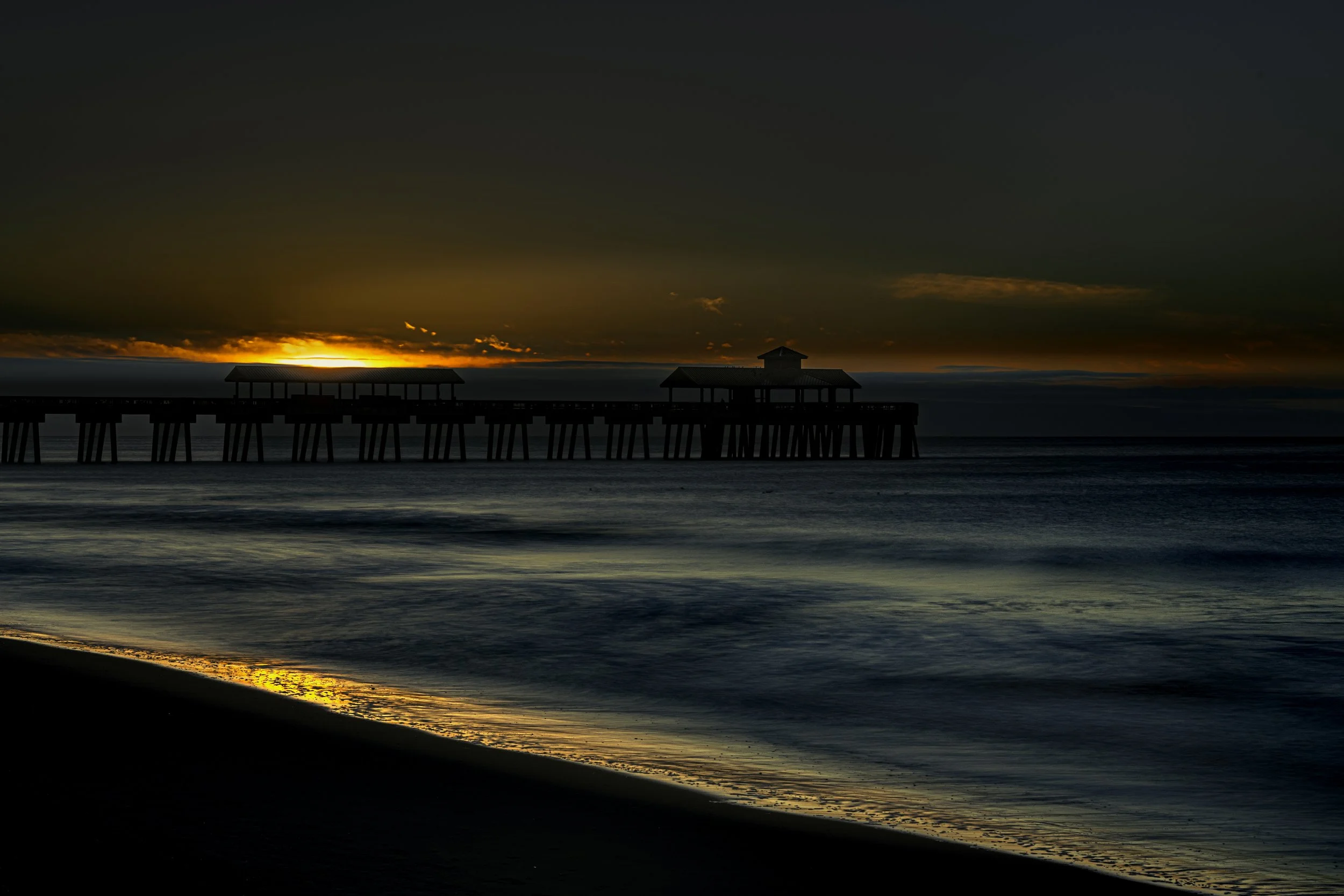Folly Beach Pier at sunrise