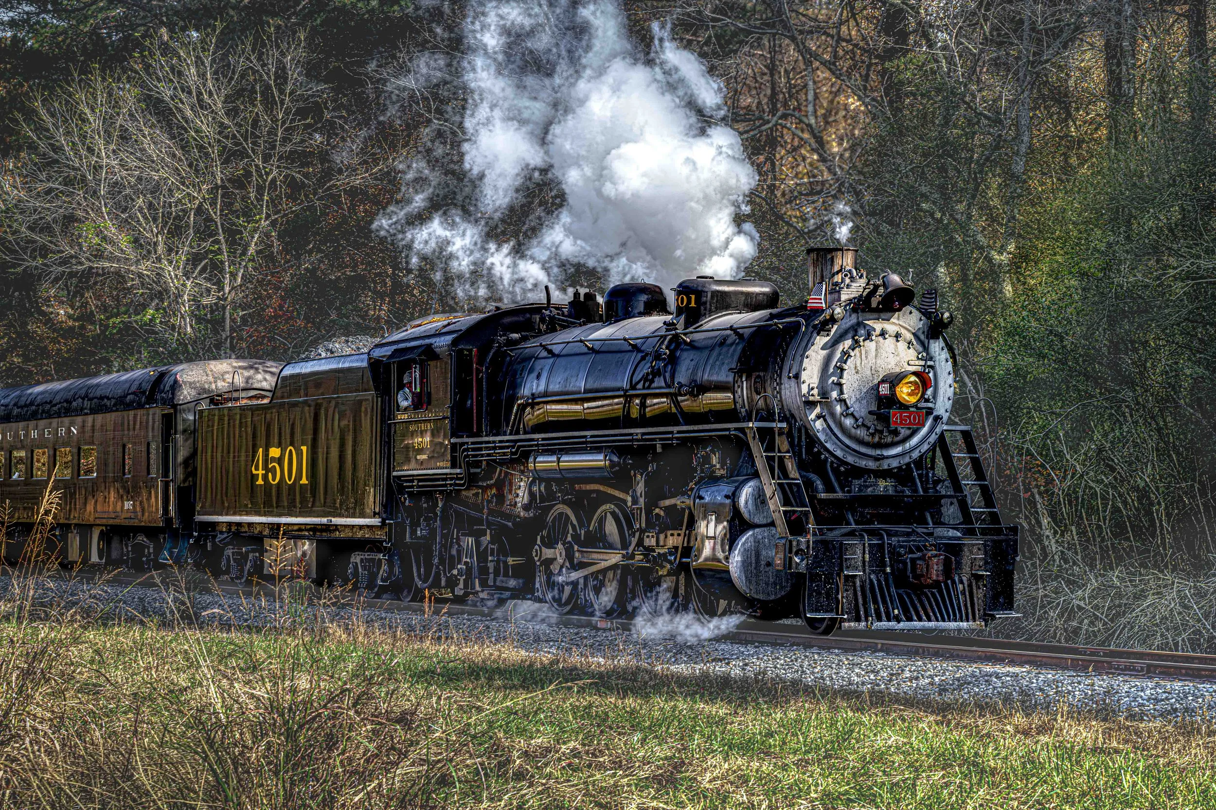Vintage Southern 4501 Locomotive Print