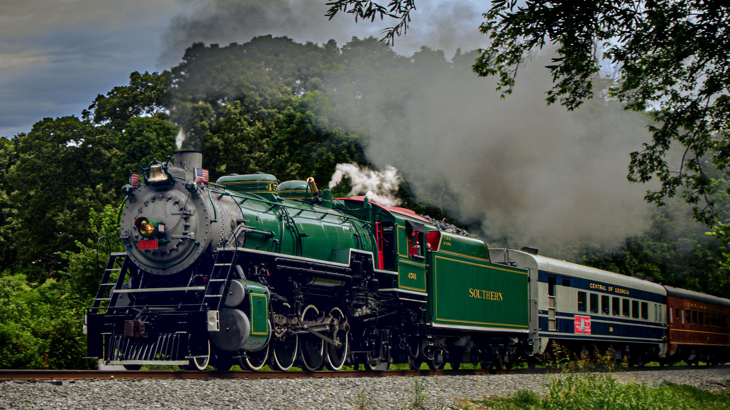 Vintage Locomotive Southern 4501 Photograph