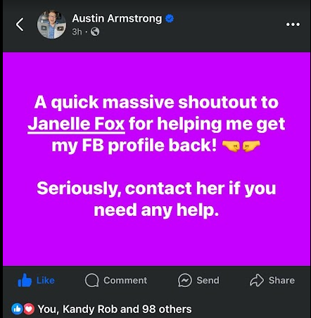 facebook account unbans guaranteed testimonial