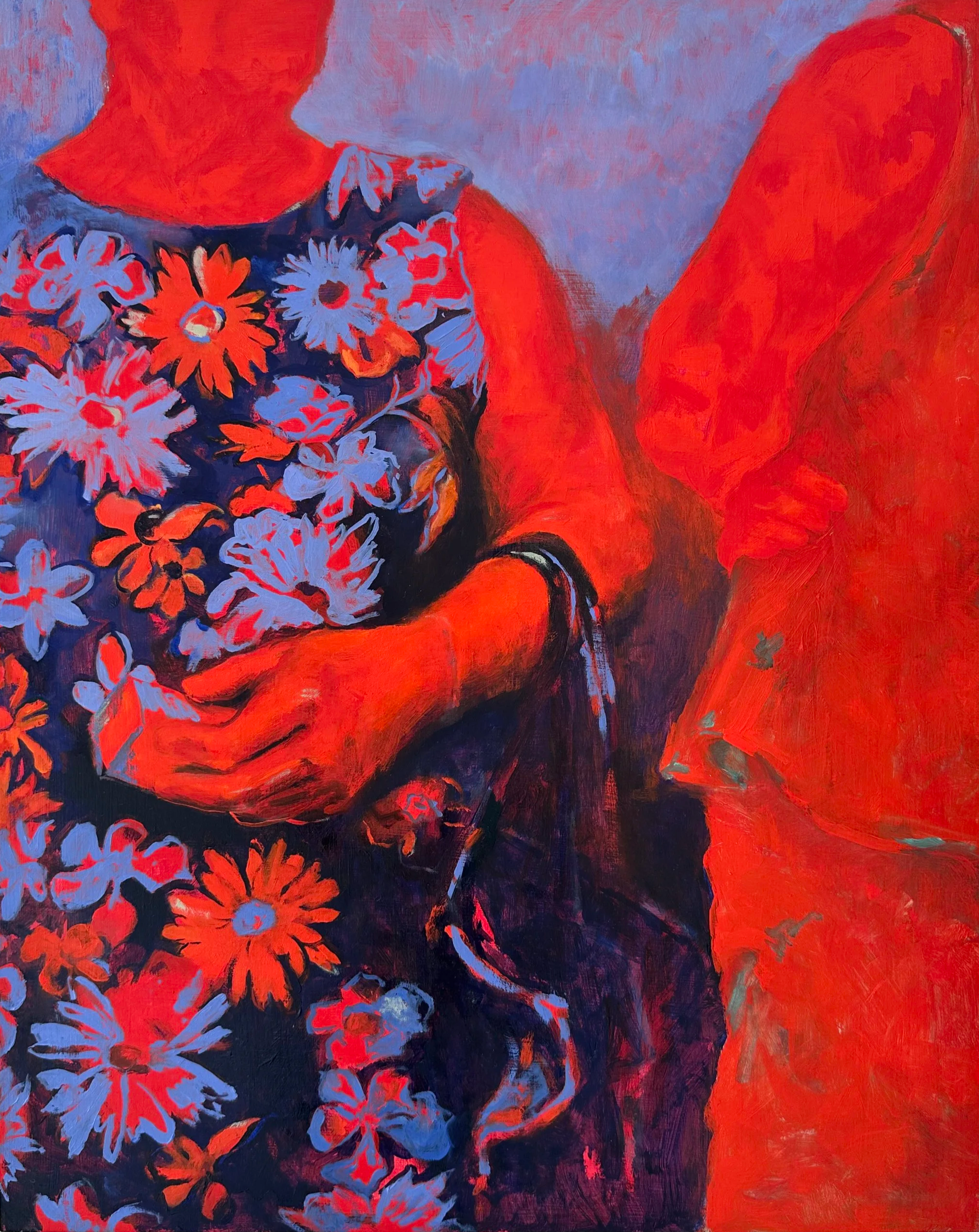 'Two' 2026, oil on board,