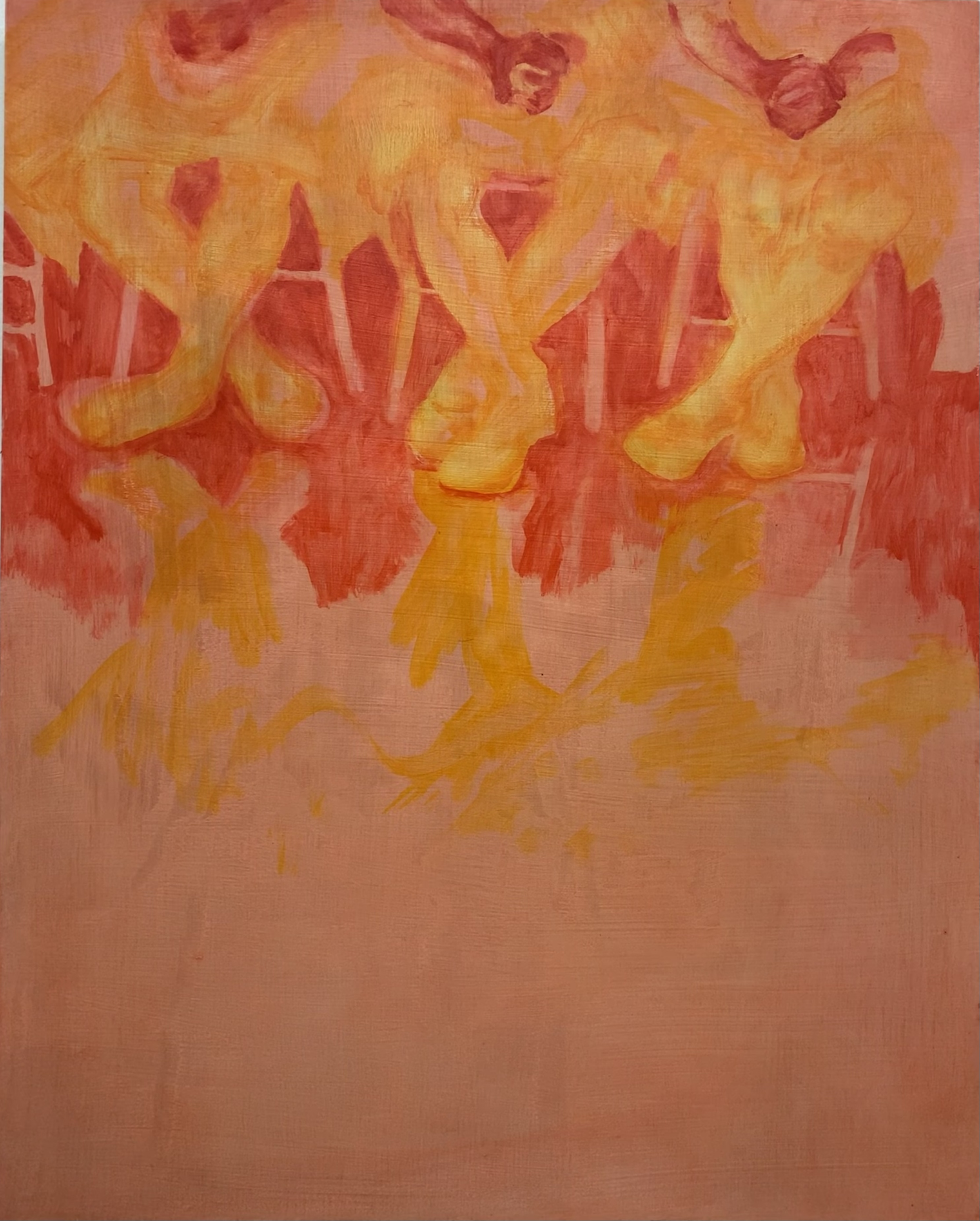 'Leg Pattern' 2022, oil on board, 50 x 40 cm