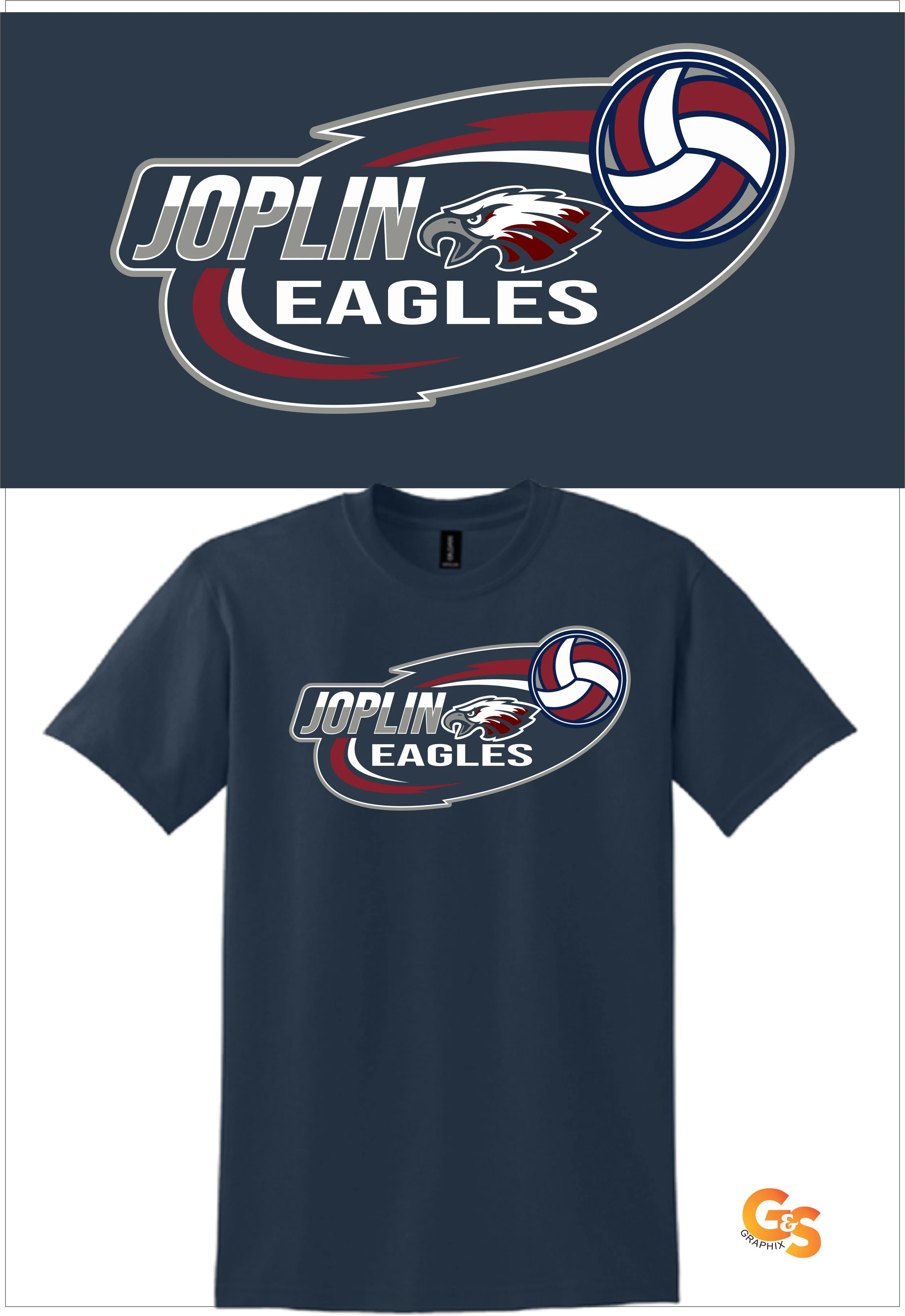 Joplin Eagles Volleyball T-shirt