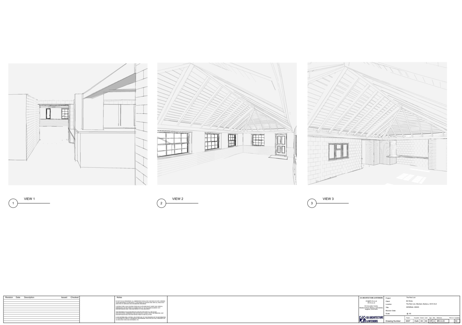 Proposed internal views