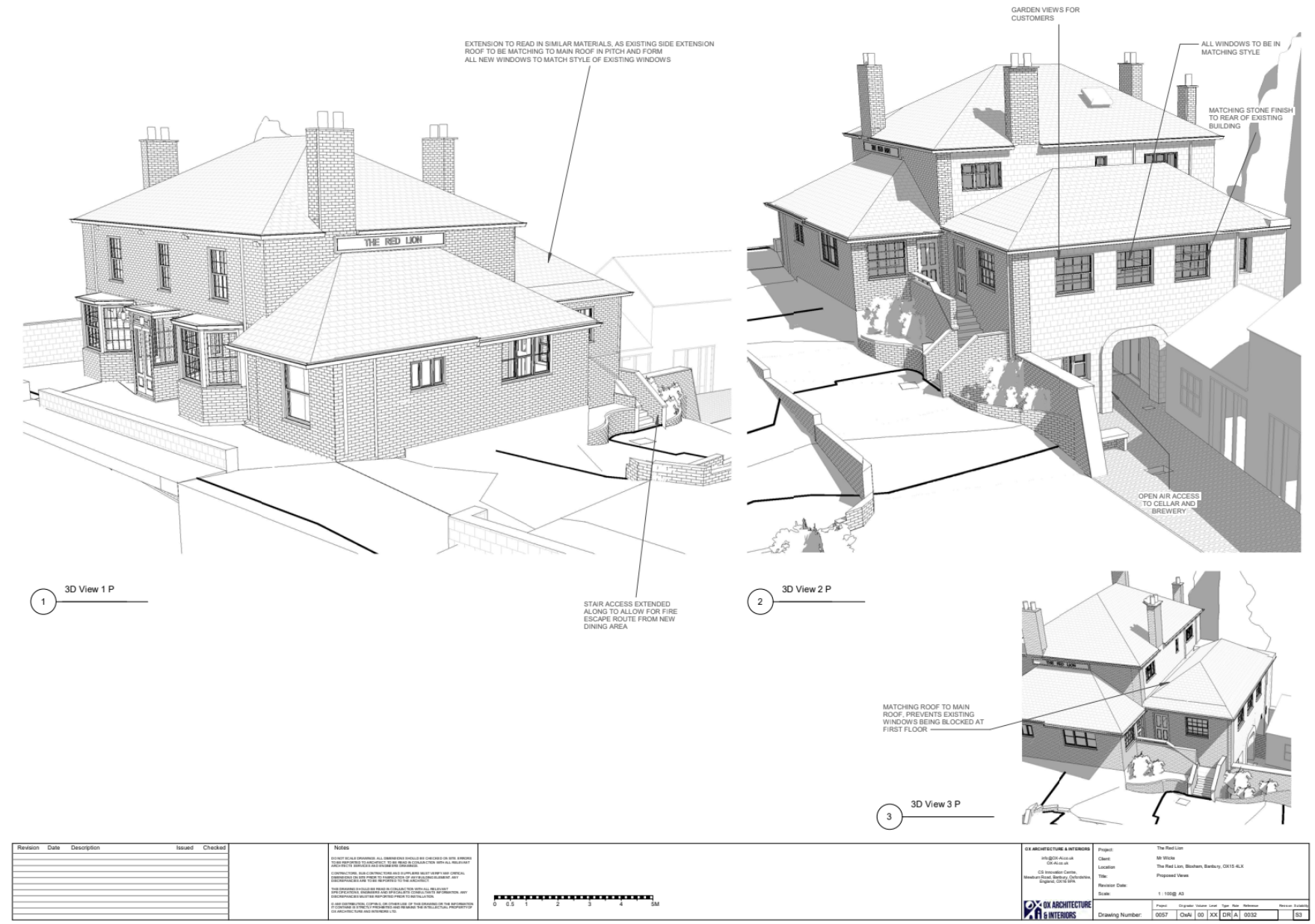 Proposed external views