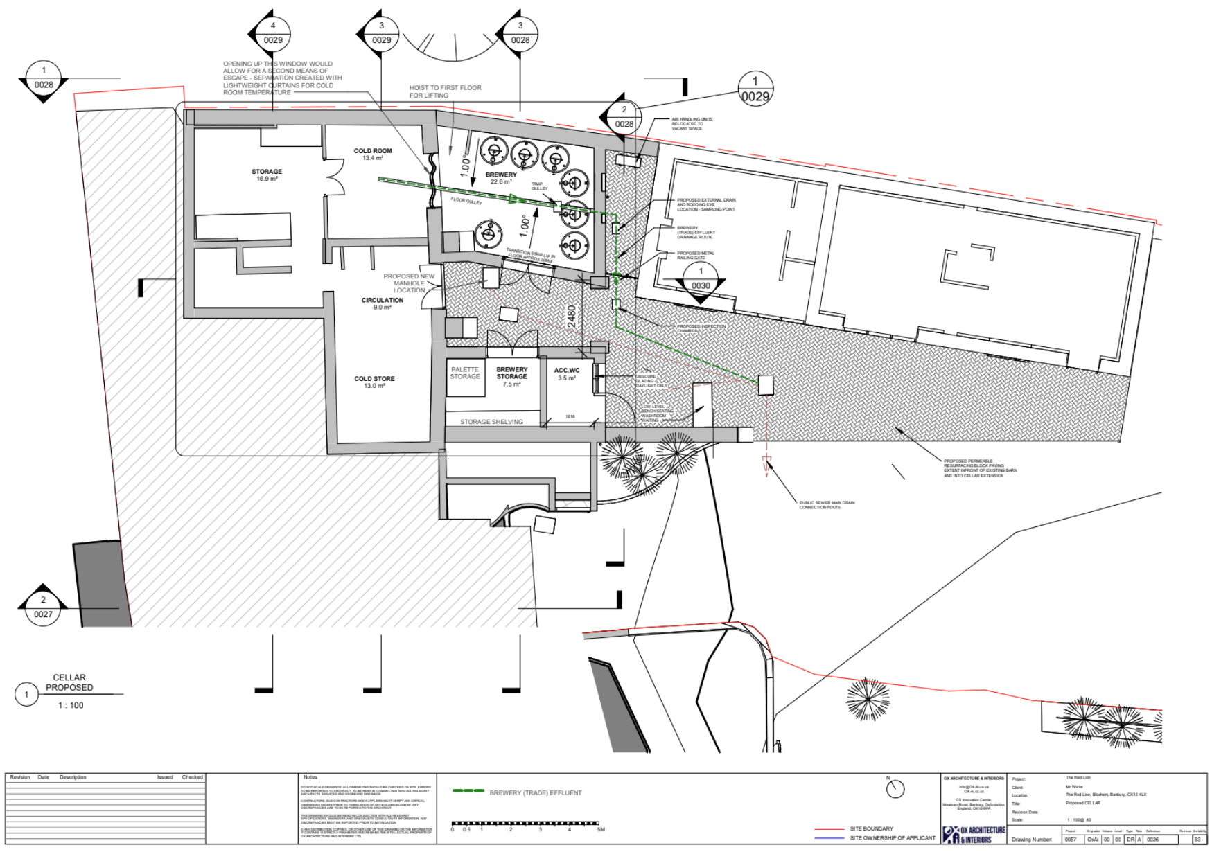 Proposed cellar
