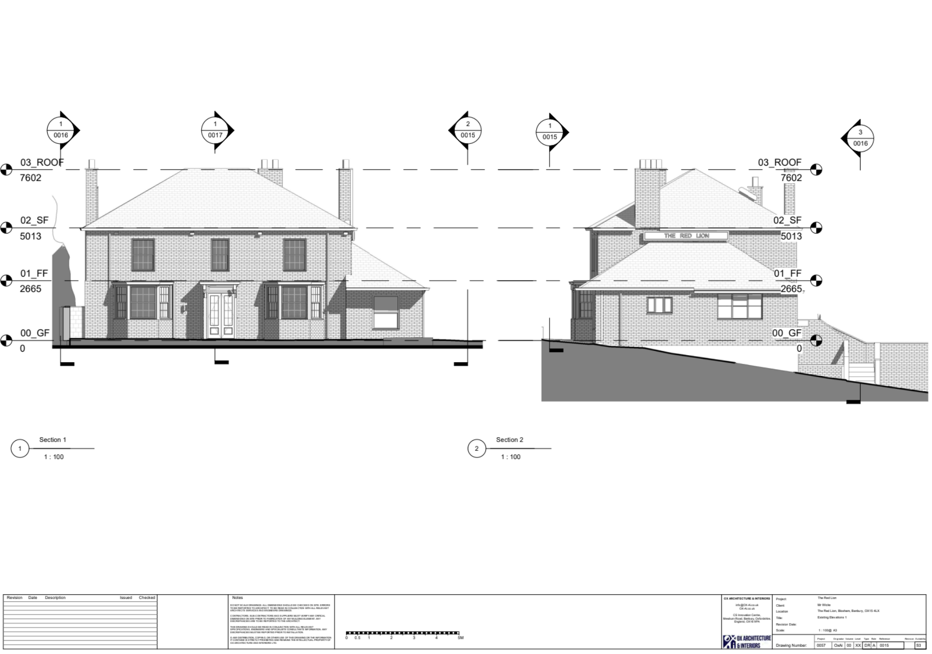 Existing elevations