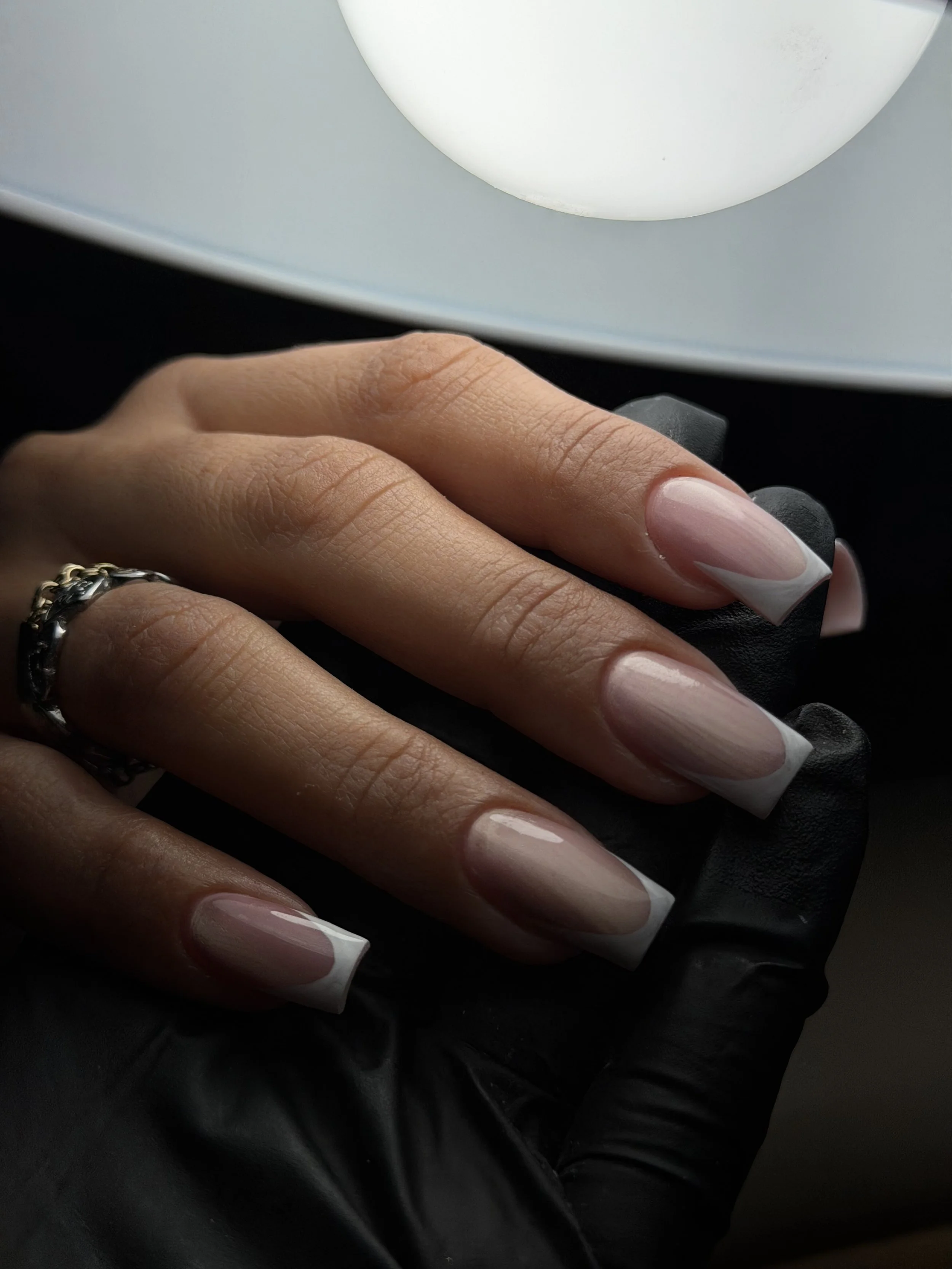 Image a French tip nail design by NROD studio