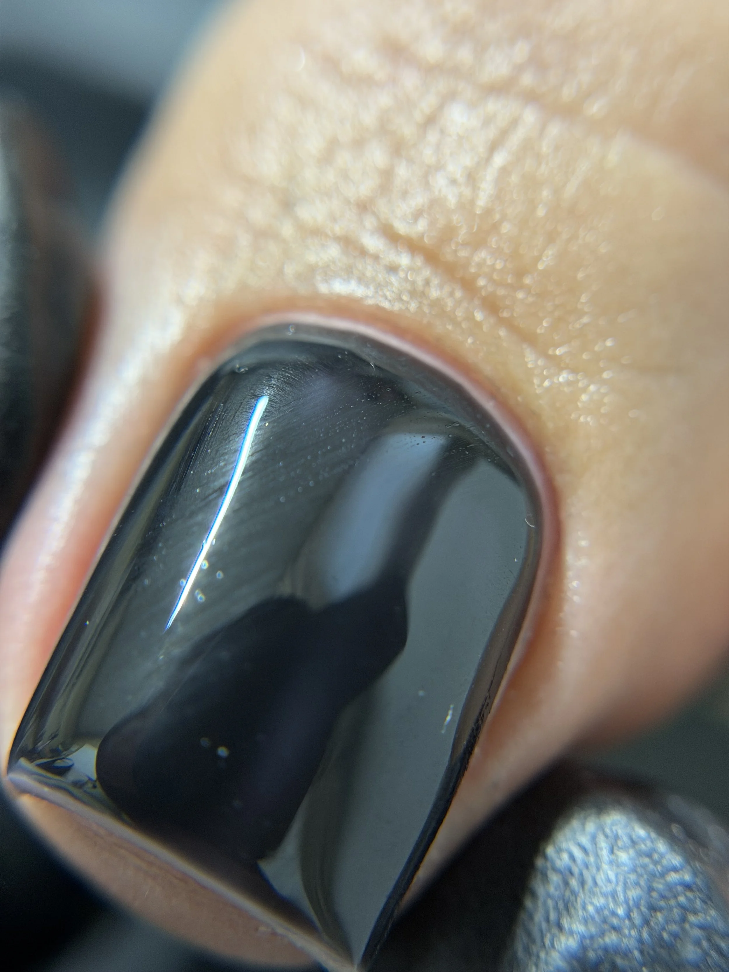 black square pedicure
