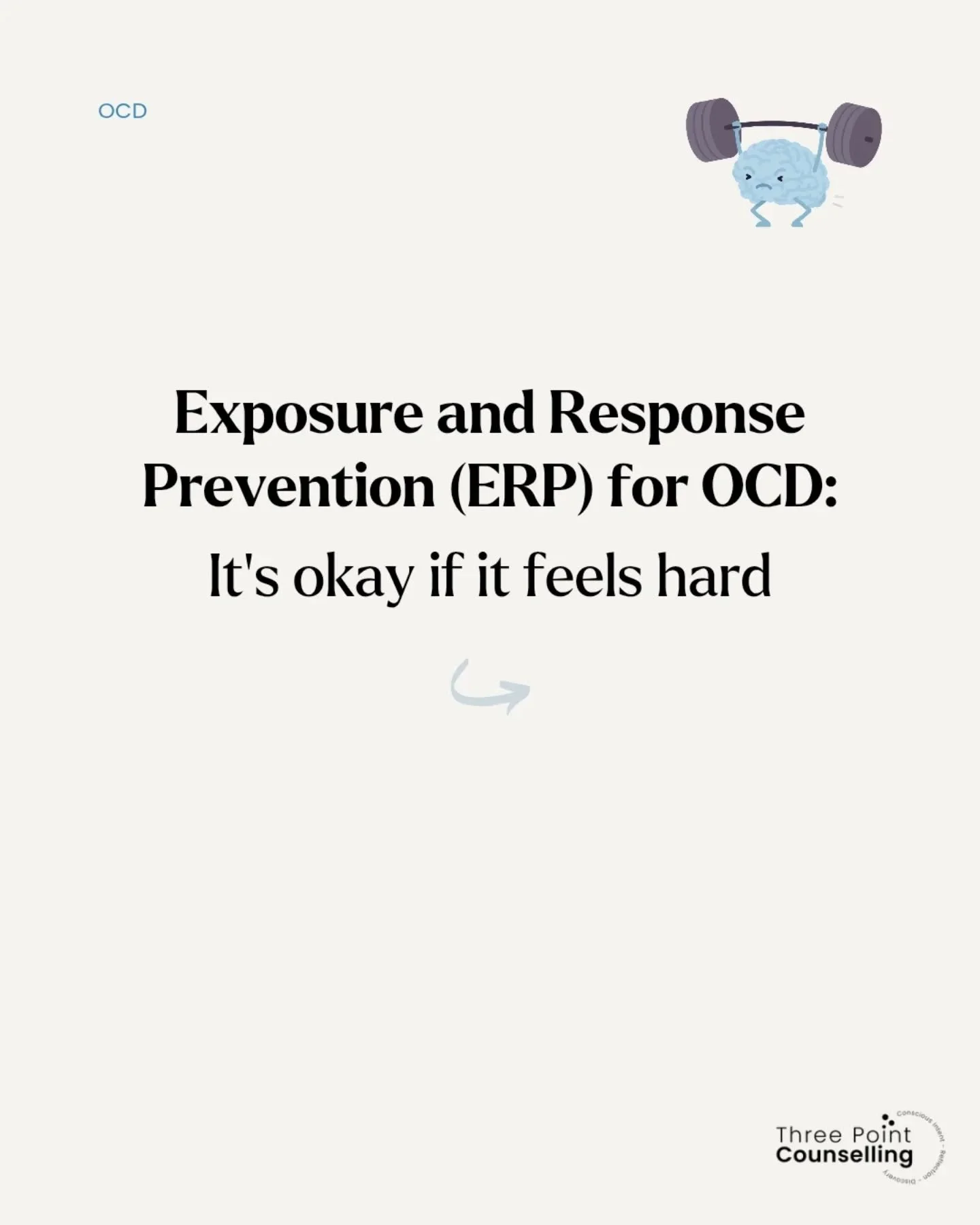 It's completely natural for ERP to feel overwhelming at first. It's important to have the right support, go at your own pace, and trust that you can get through it. 💙

#ocd #anxiety #mentalhealth #therapy #ocdtreatment #anxietyhelp #pureocd #exposur