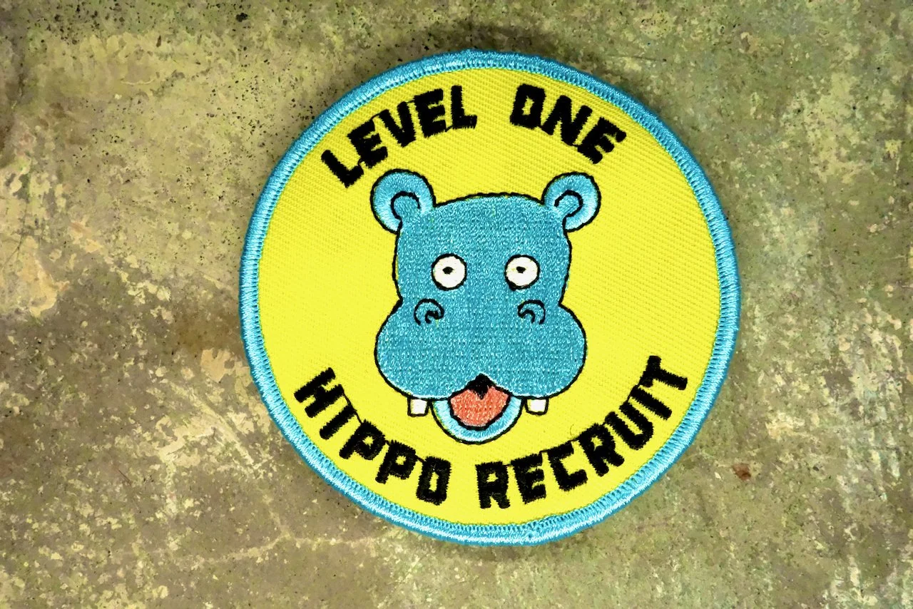 2026 01 06 MERCH PHOTO Embroidered Patch Hippo 1.jpeg