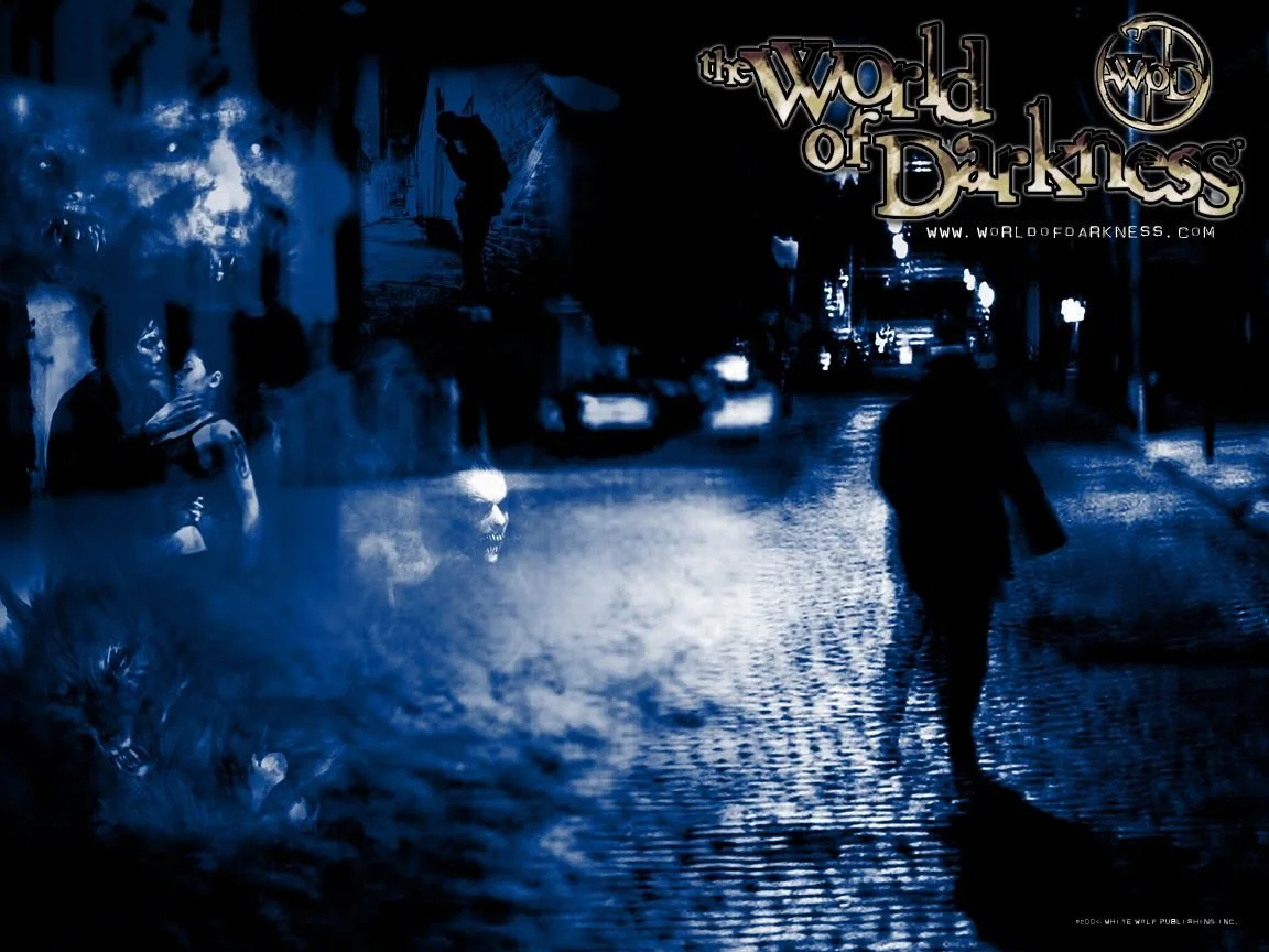 A promotional image for White Wolf's new World of Darkness game line
