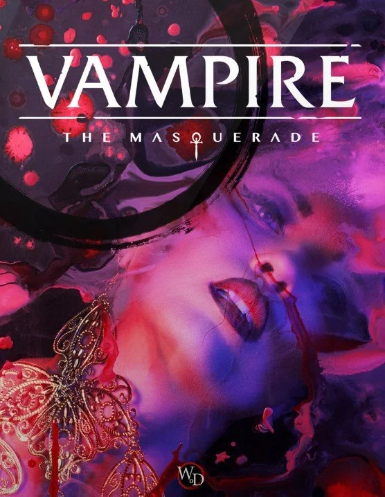 The cover to the 5th Edition Vampire: the Masqeurade core book