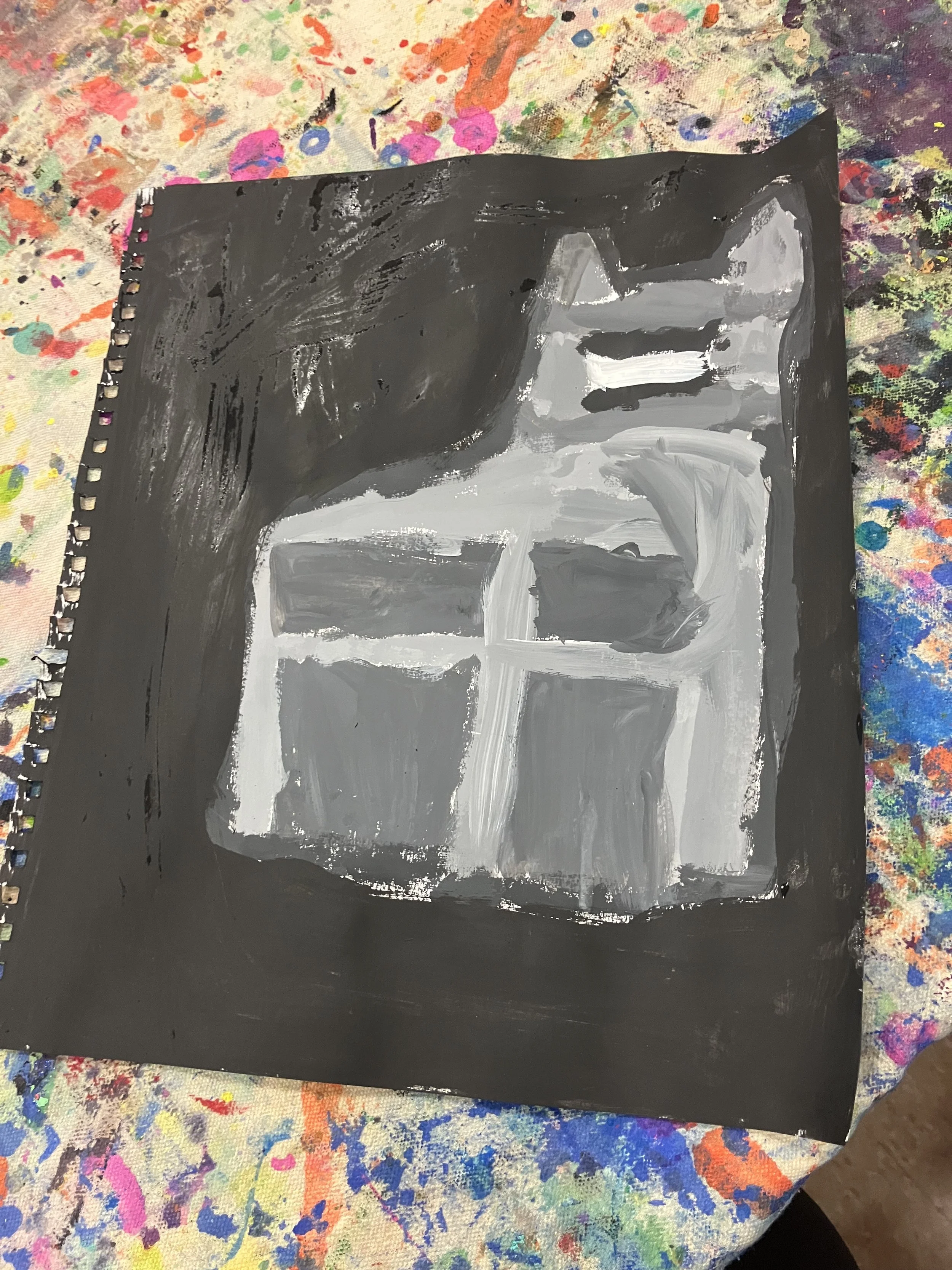 Painting Exercise  Adapted from Betty Edwards’ Drawing on The Right Side of the Brain