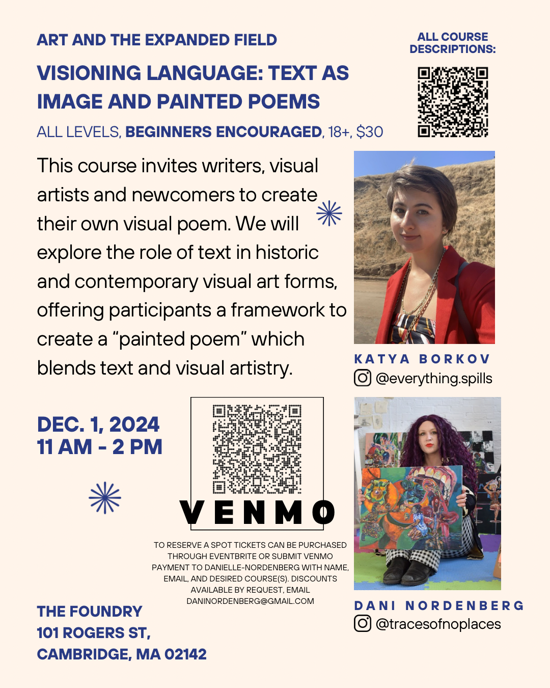 Visioning Language: Course Developed by Katya Borkov of Everything Spills Studio, Co-Taught by Adina + Katya