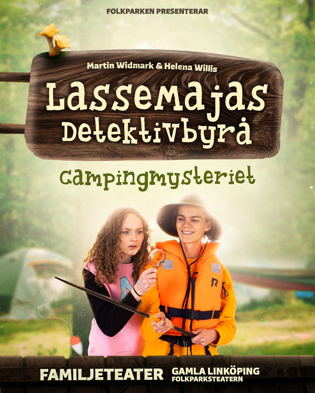 Biljettsl&auml;pp! Folkparken Produktion presenterar stolt &aring;rets familjeteater i Gamla Link&ouml;ping: LasseMajas Detektivbyr&aring; och Campingmysteriet🏕️🔍.

&Auml;ven tjuvar m&aring;ste v&auml;l ta semester, eller? Lasse och Maja t&auml;lta