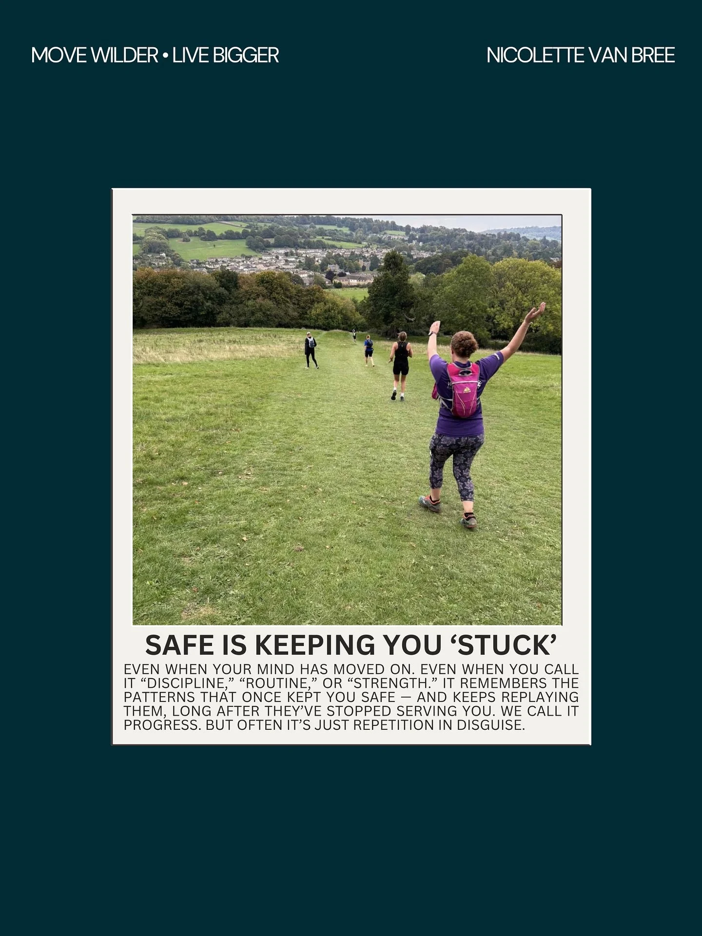 Safe isn&rsquo;t always soft.
Sometimes it&rsquo;s just familiar.

It looks like sticking to the plan.
Following the routine.
Doing what&rsquo;s almost worked before &mdash; even when it didn't work for you all the way.

We call it discipline.
Struct