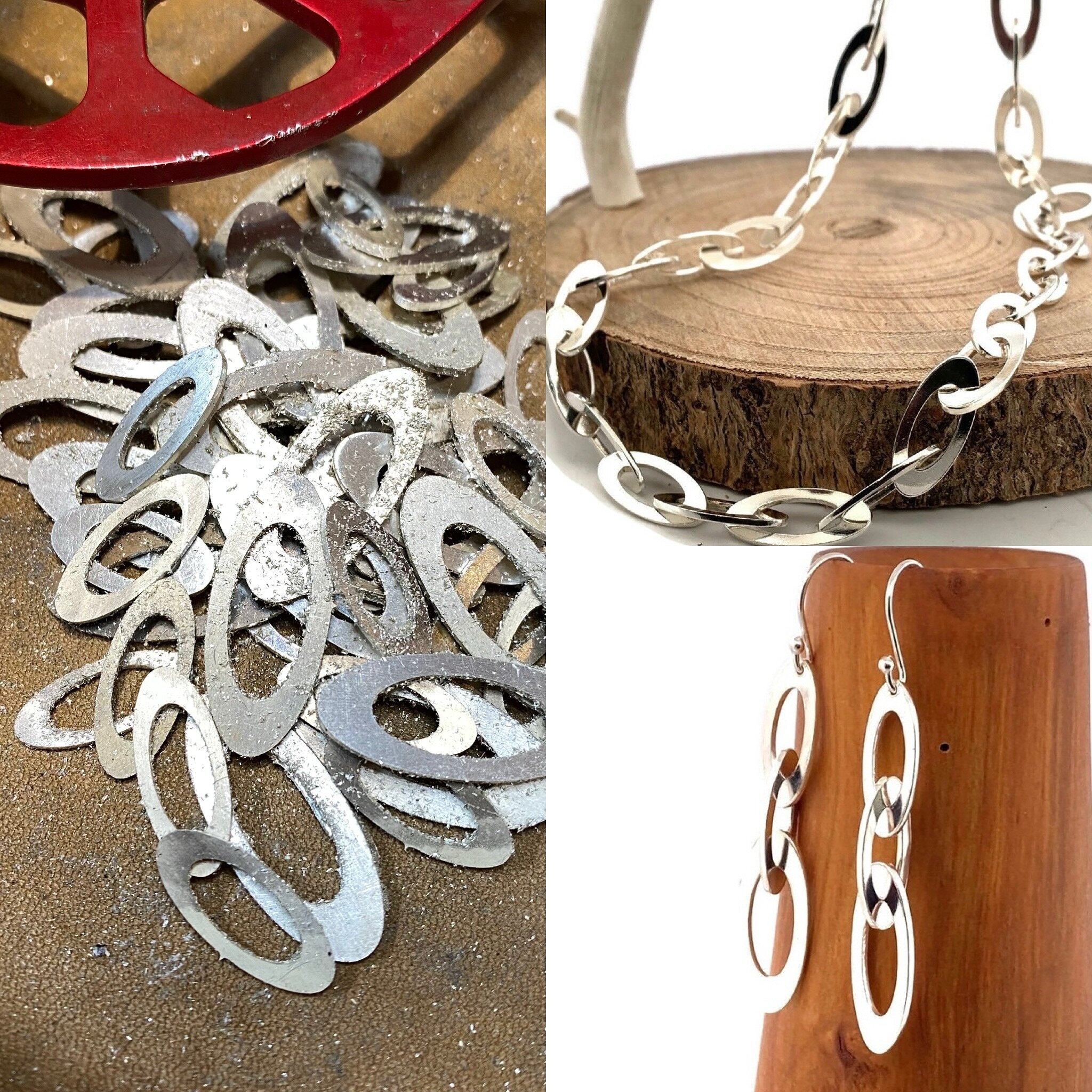 Many hours work! Phew &hellip;. &gt;
Hashtags

#artdecojewellery #hmuk #handmadeincambridge #sterlingsilverjewellery #chunkychain #hallmarkedjewellery #necklaces #pendants #earrings #bracelets #bangles #recycledsilverjewellery #recycledsilver #sustai