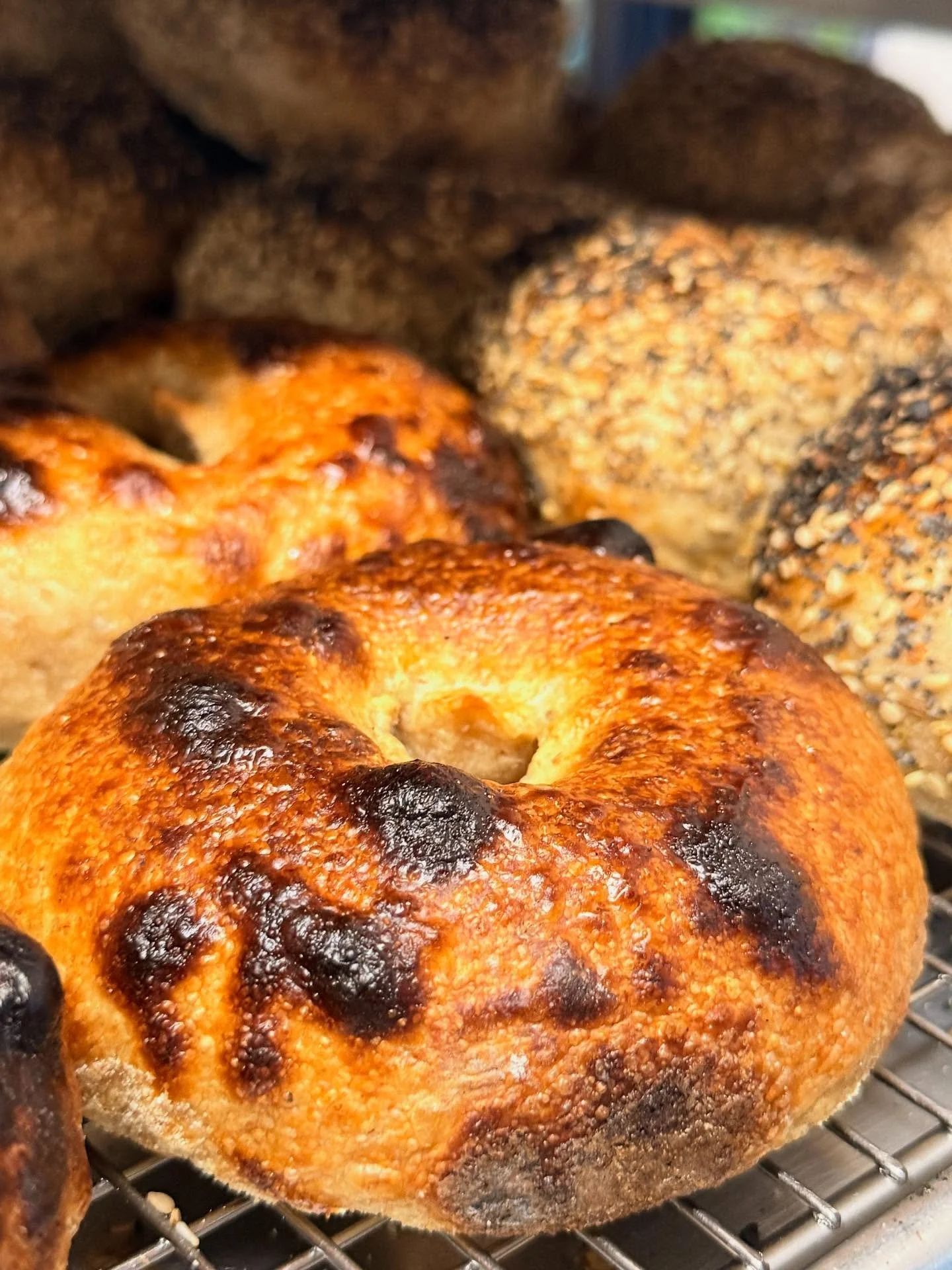 Bagels and things.  Rain or shine.  Every Saturday and Sunday.  Bring an umbrella!