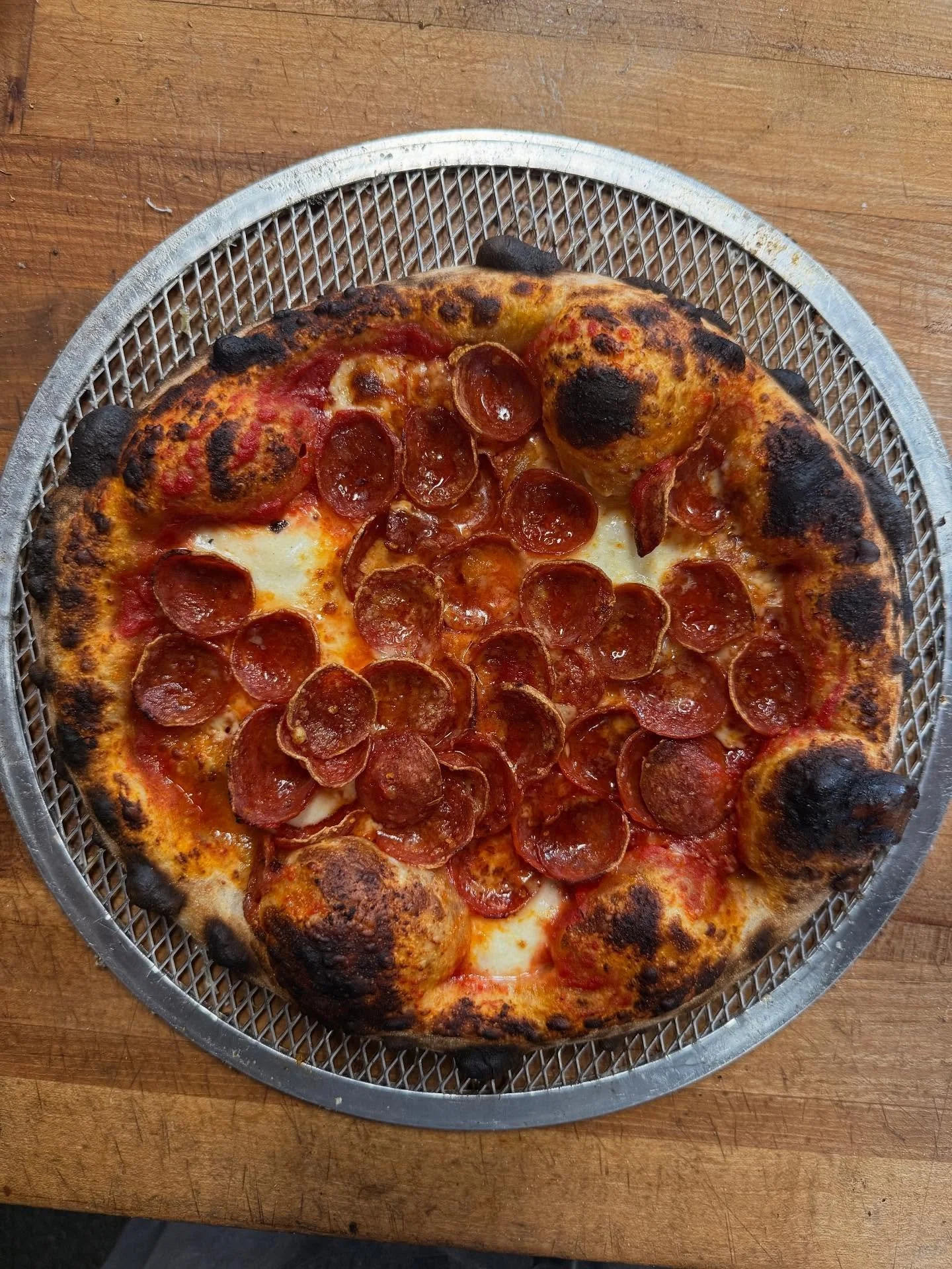 Sometimes you just have to take a second to admire a beautiful pizza.