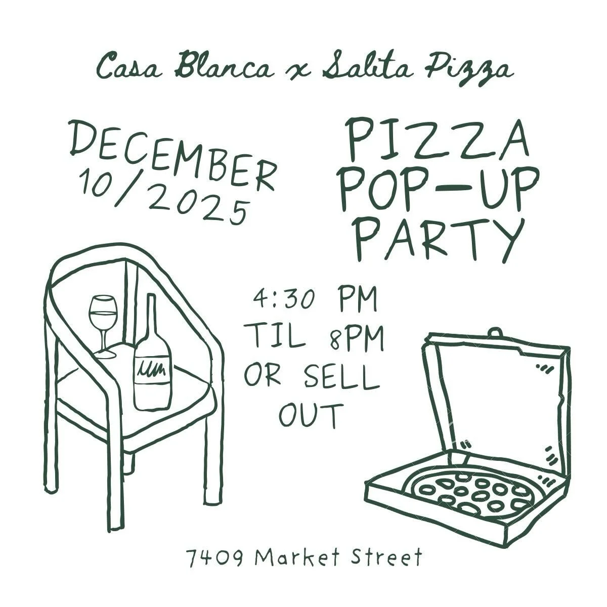 Next week we are hitting the road again and heading back to hang on the patio with our friends @casablancacoffeeroasters .  Seasonal and classic pies, salad, maybe some olive oil cake, @soilandferment providing the killer wines.  Last time you all sh