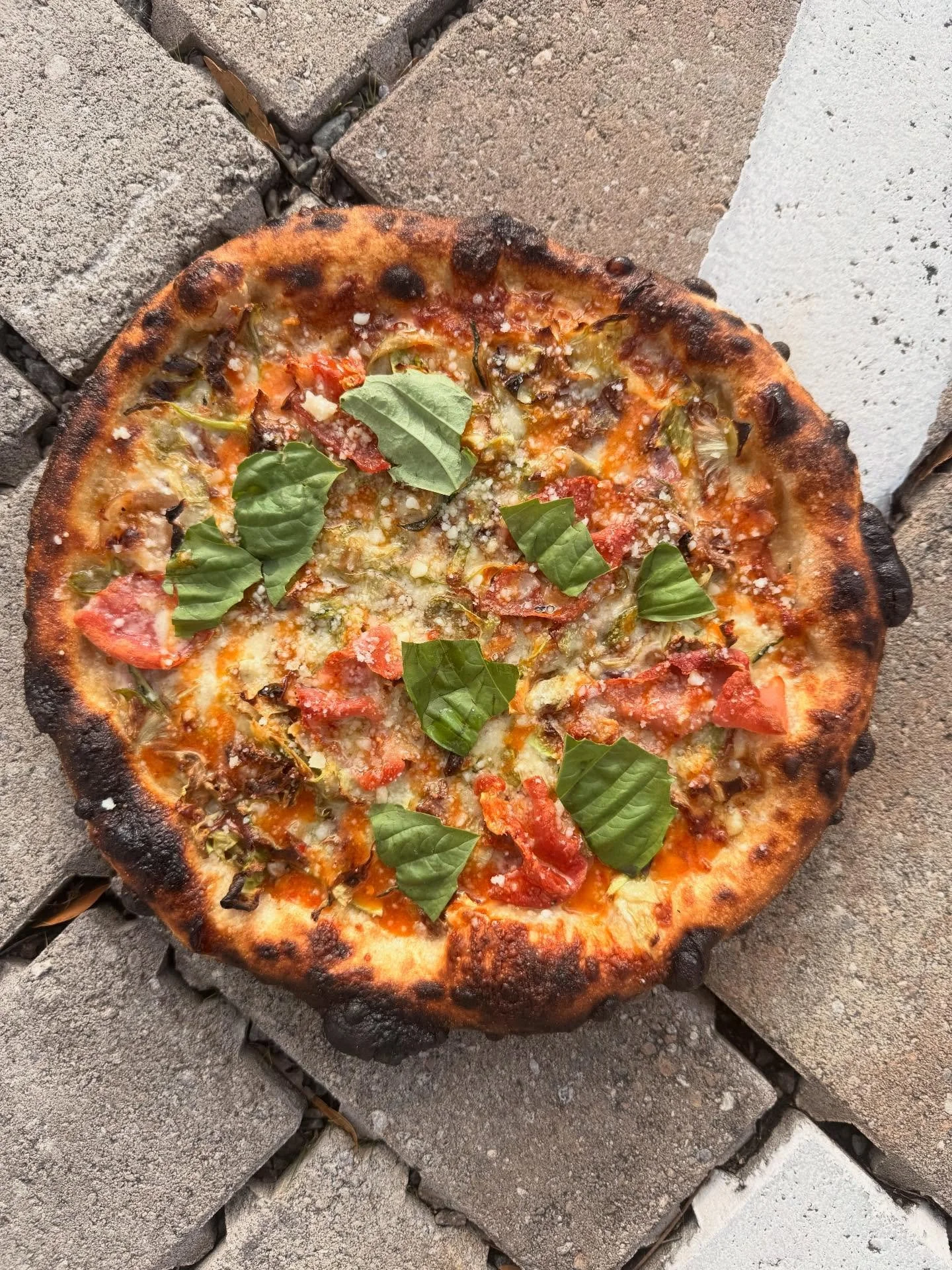 Lots of new stuff on the menu this weekend.  We got this pizza that I completely stole from @marthadeardc .  They posted this pizza yesterday, we got a fresh drop of radicchio yesterday, so it just made sense.  I admit, I&rsquo;m a hack job, a copyca