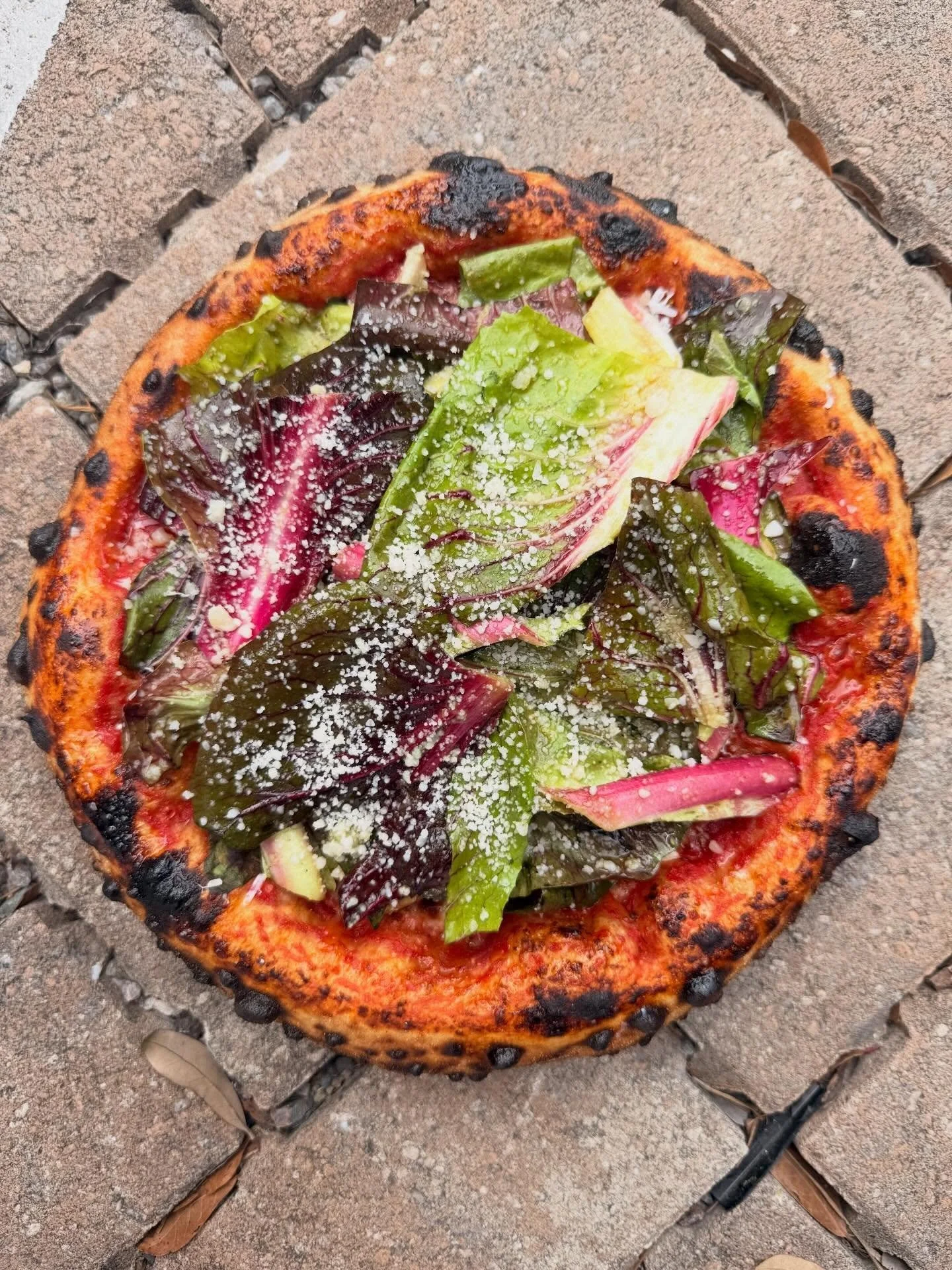Another new pizza special on this week.  It&rsquo;s no secret we love our chicories.  We also love a good salad pizza, especially this time of year.  This one has both, simple and delicious, just the way we like it.  We aren&rsquo;t redesigning the w