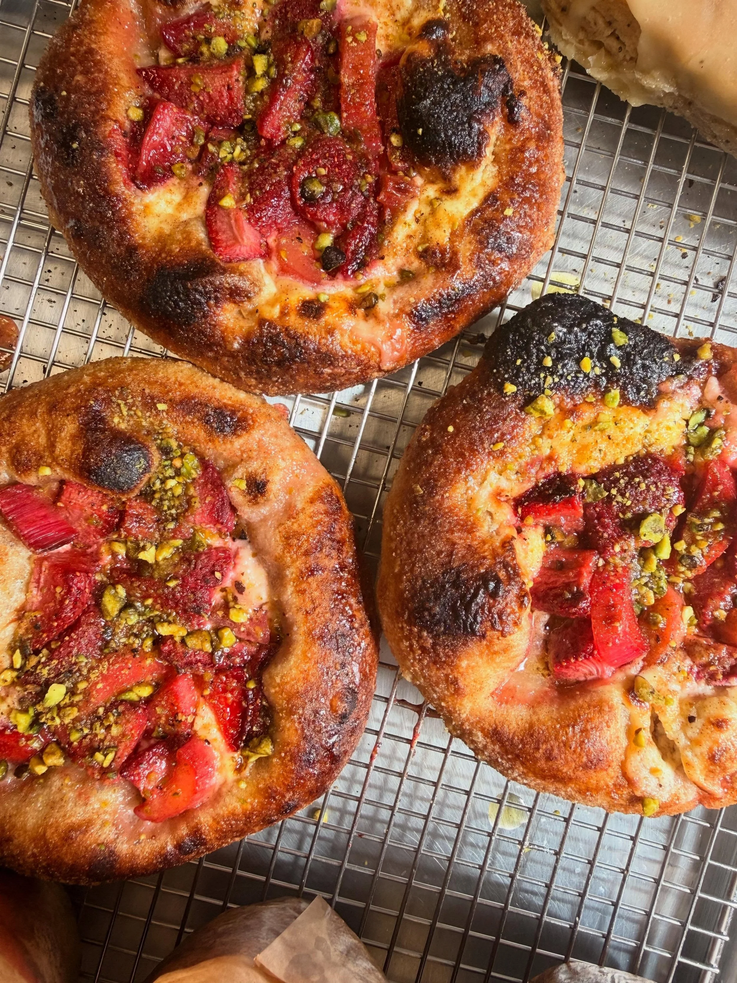 We might be sold out of bagels, but we have lots of great baked goods for you and your motha.  Get here quick before someone else does.

strawberry rhubarb bialy
strawberry poppyseed olive oil muffin
lemon poppyseed scone
asparagus roasted garlic foc