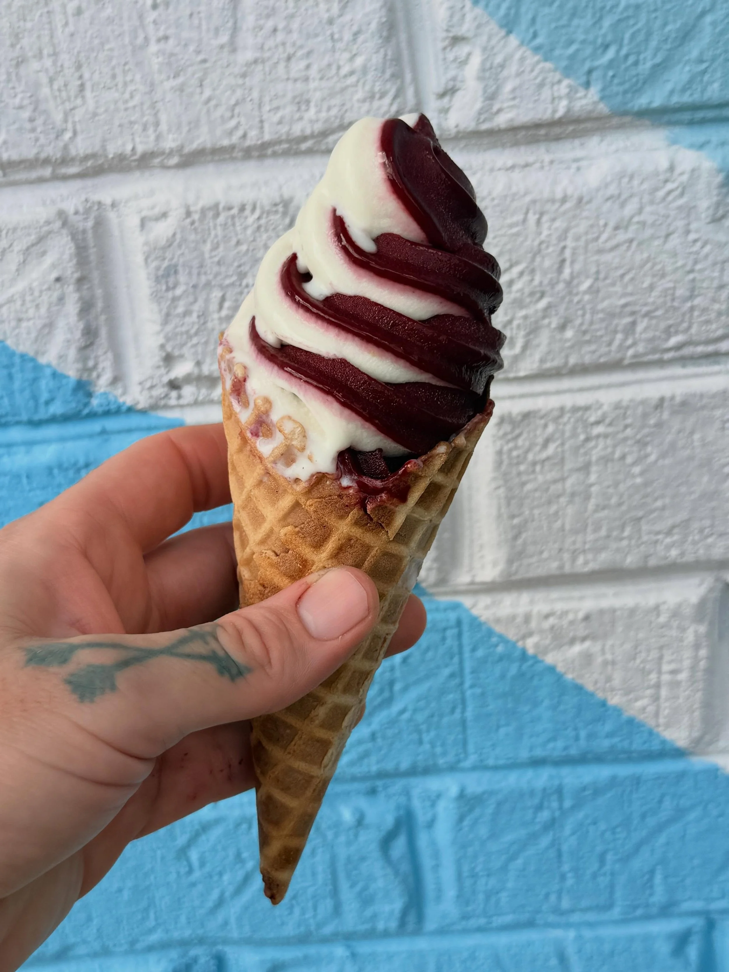 It&rsquo;s a new soft serve weekend.  We are really digging the cones lately and hope you are too.  We also hope you dig this new lemon and blueberry swirl.  It&rsquo;s hot, eat ice cream.  Always NC dairy, always seasonal fruit (mostly local), alway
