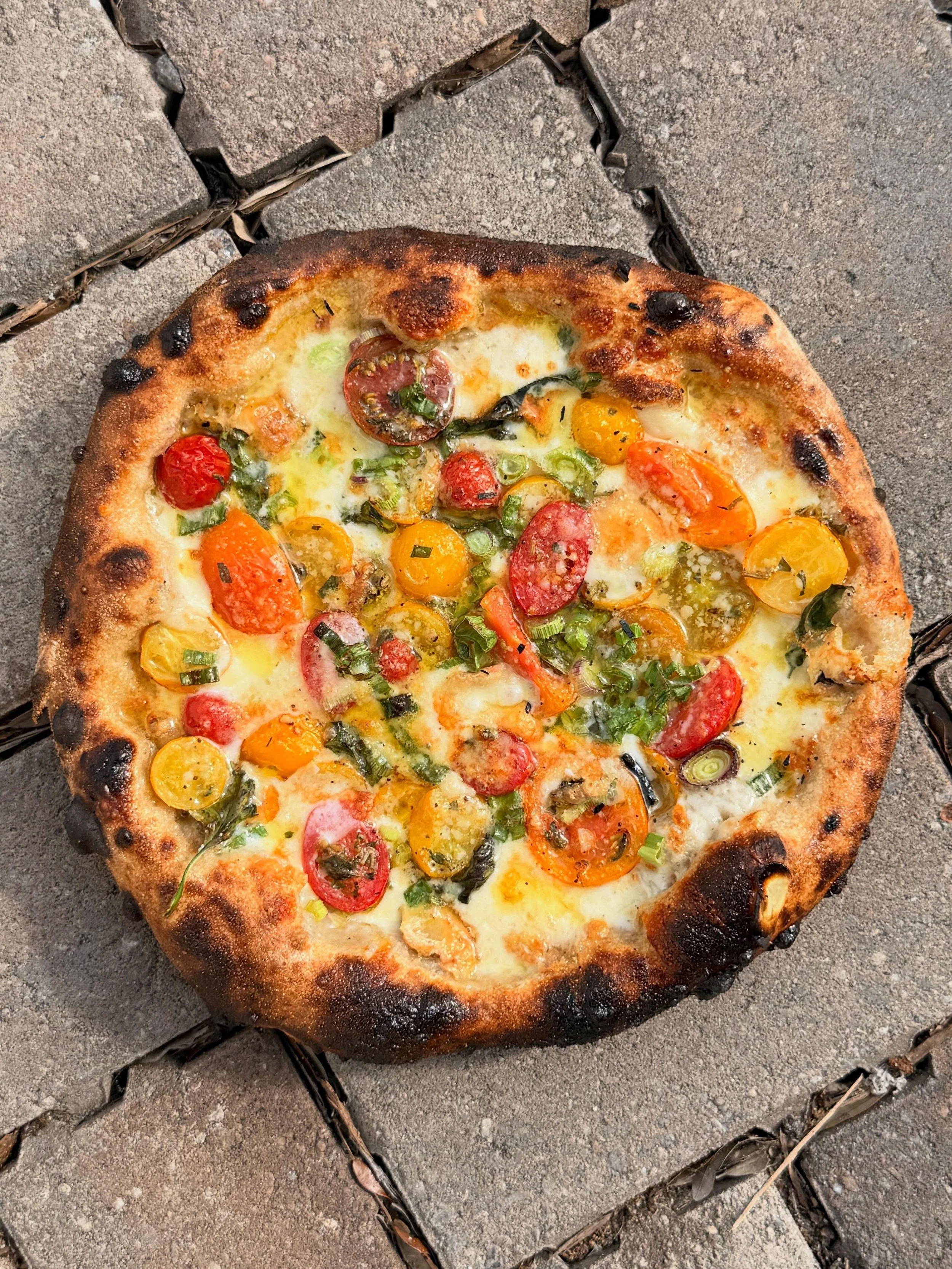 More tomatoes&hellip;

Cherry Tomato - taleggio, garlic, basil, spring onion