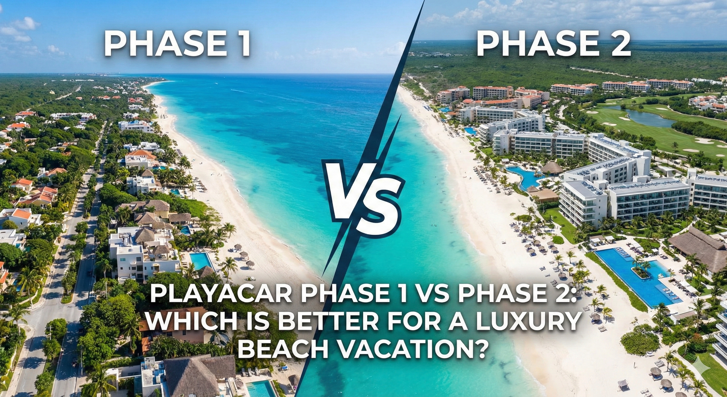 Playacar Phase 1 vs Phase 2: Which Is Better for a Luxury Beach Vacation?