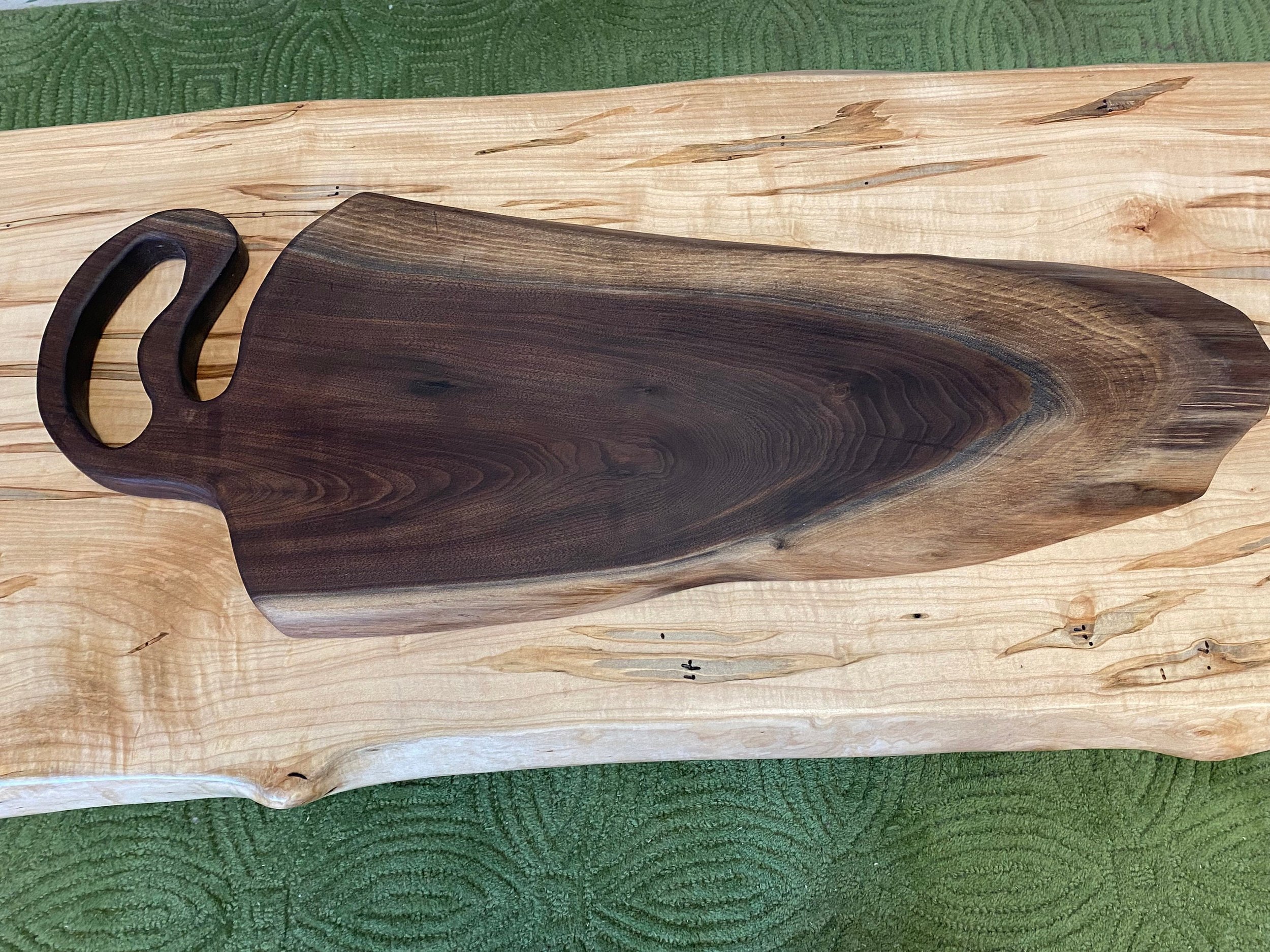 Walnut Live Edge Cutting Board For Sale