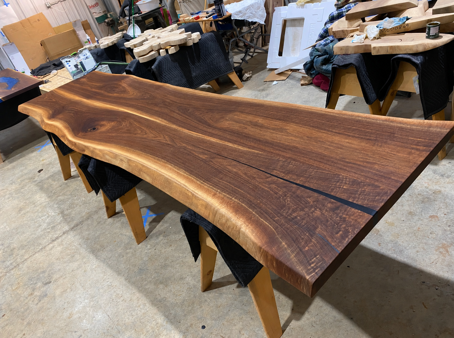 Live Edge Black Walnut Bar Top